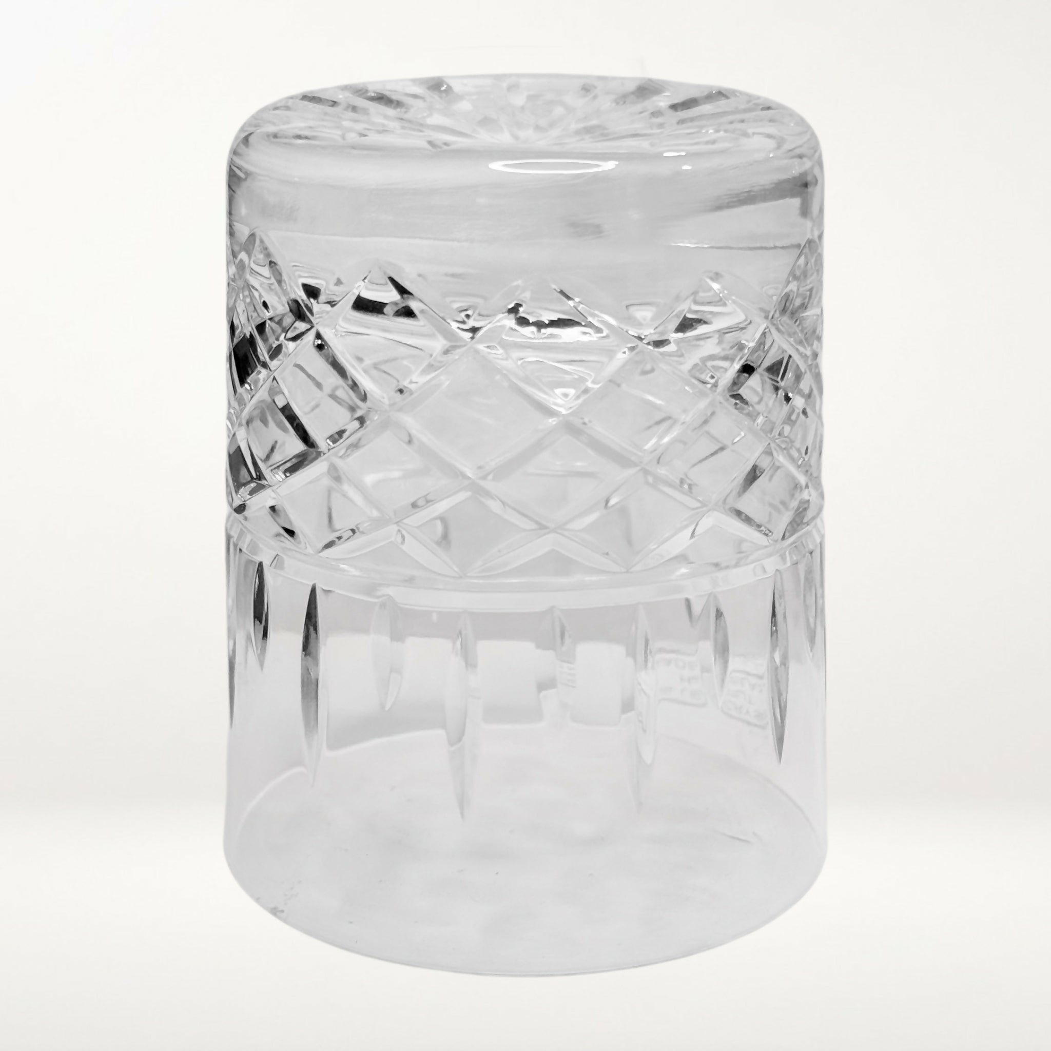 Polish 24% Lead Crystal Hand Cut Double Old Fashioned Glasses | Set of 4 | Excellent