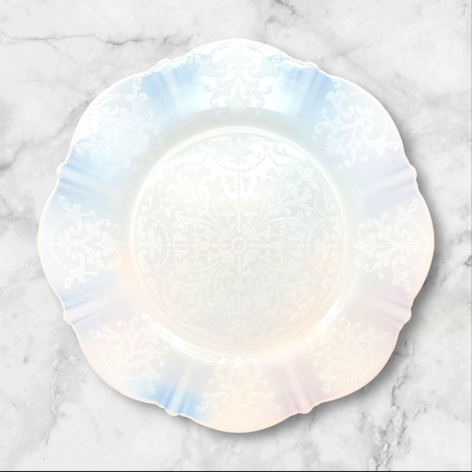 MacBeth-Evans American Sweetheart Monax Salad Plates | Set of 6 | Vintage Glass