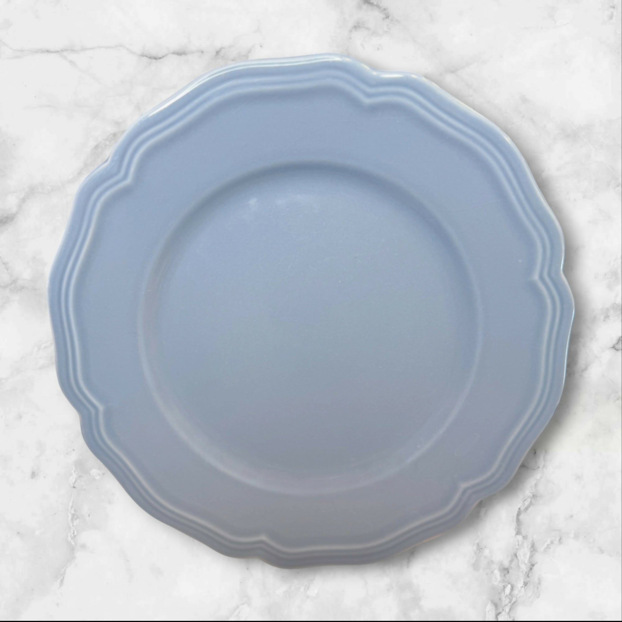 Williams Sonoma Baroque Light Blue Luncheon Plates | Set of 6 | Great Condition