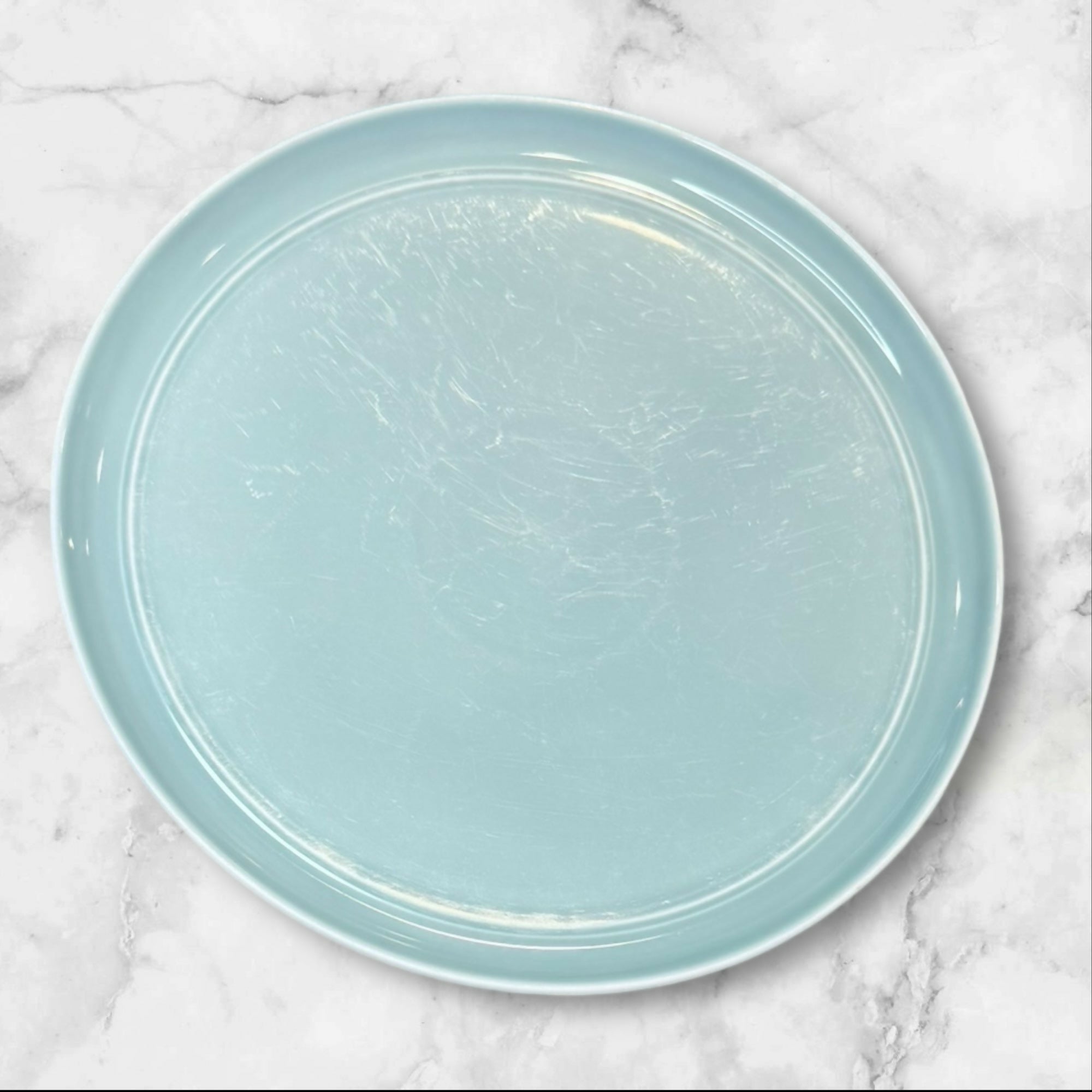Crate & Barrel Hue Blue Dinner Plates | Set of 5 | Aaron Probyn | Gently Used