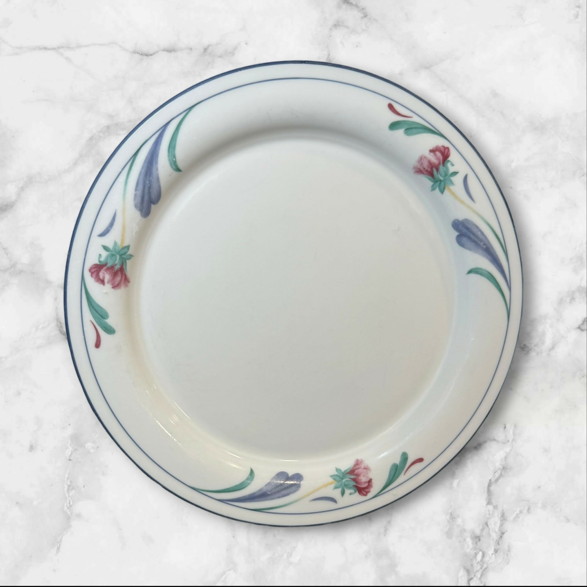 Lenox Poppies on Blue Dinner Plates | Set of 5 | Great Condition