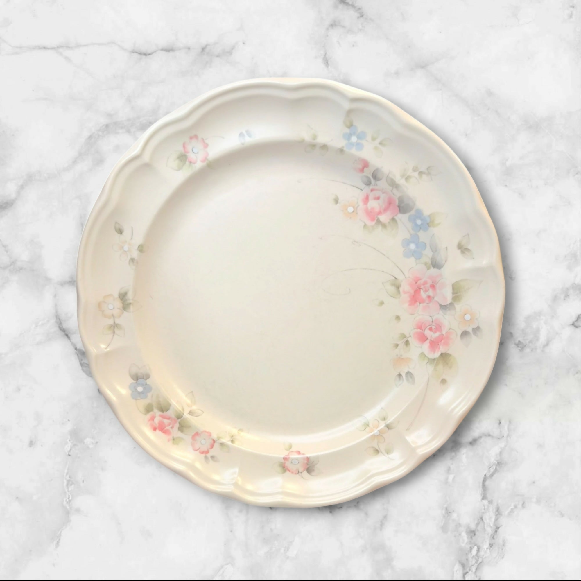 Pfaltzgraff Tea Rose Dinner Plates Set of 5 Vintage Great Condition