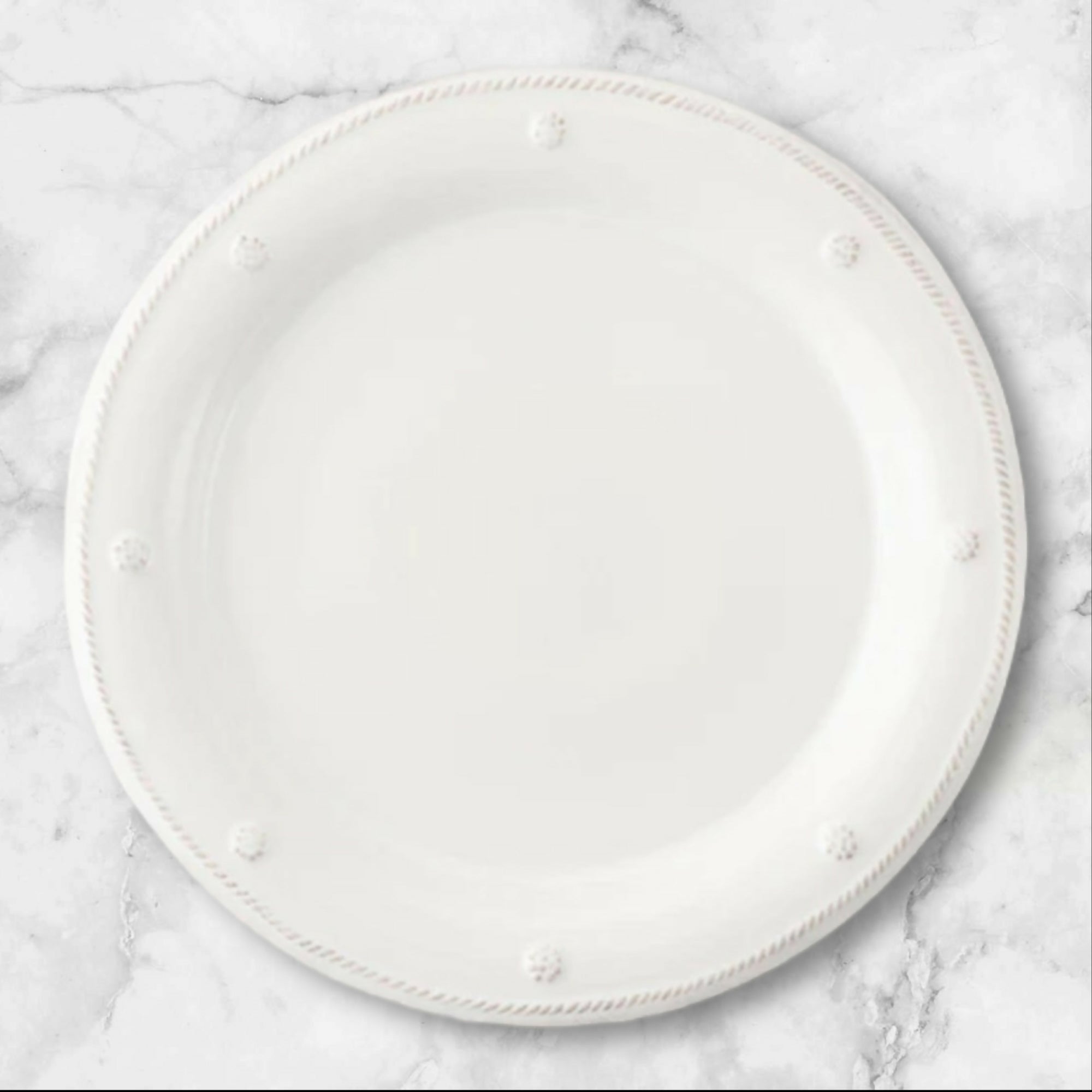 Juliska Berry & Thread Whitewash Dinner Plates | Set of 4 | Excellent Condition