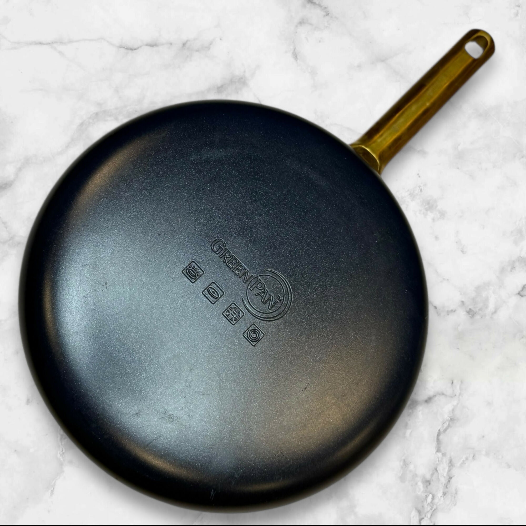 GreenPan Padova Reserve Blue Fry Pan with Lid | Ceramic Nonstick | Great Condition (79 characters)