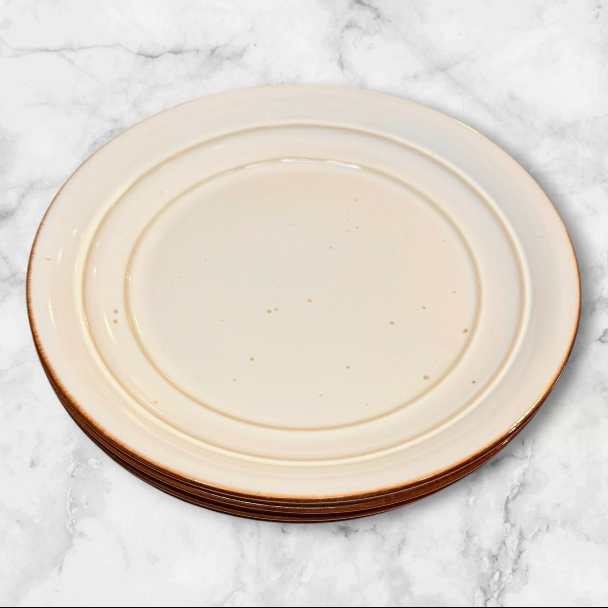 Home Trends Home Trends Country Crock Oatmeal Dinner Plates | Set of 4 | Rustic Farmhouse
