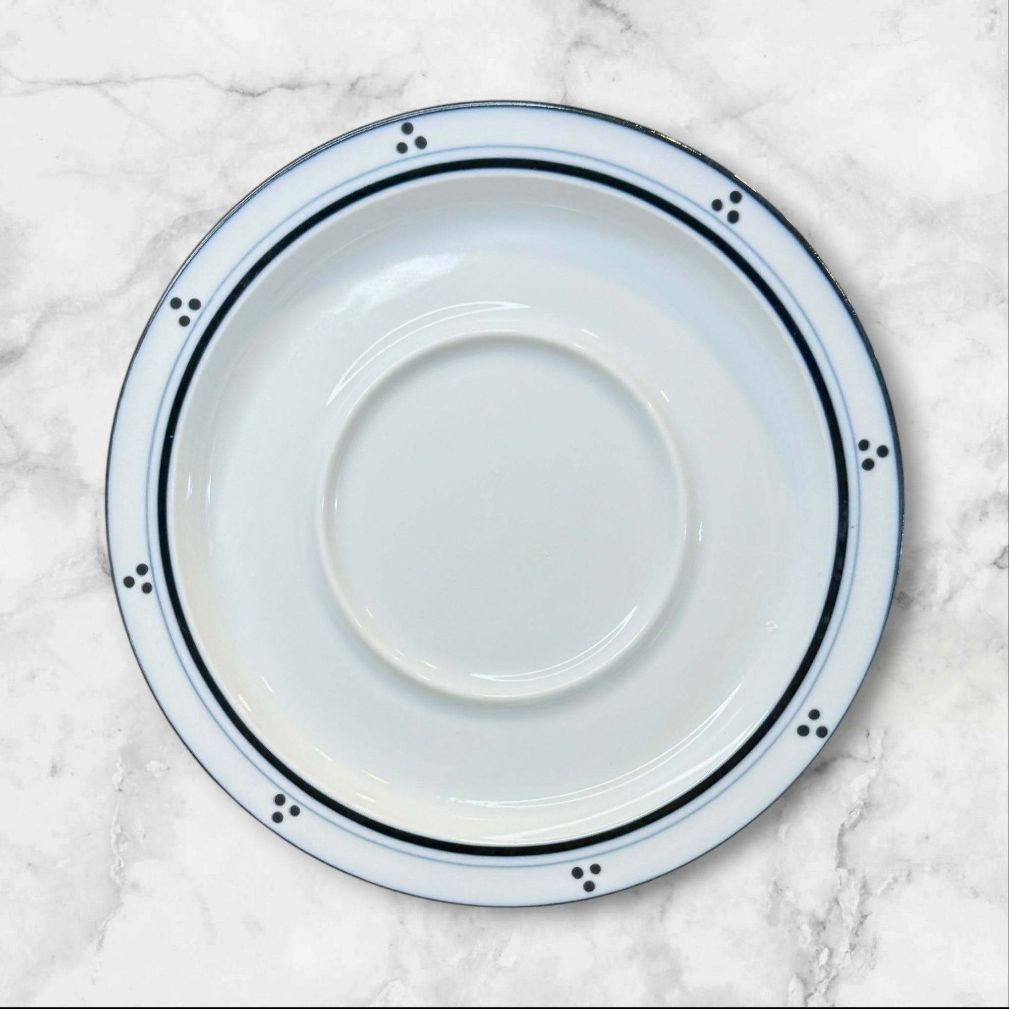 Dansk Blue Bistro Mixed Saucers Set of 4 | Christianshavn & Lyngby | EUC