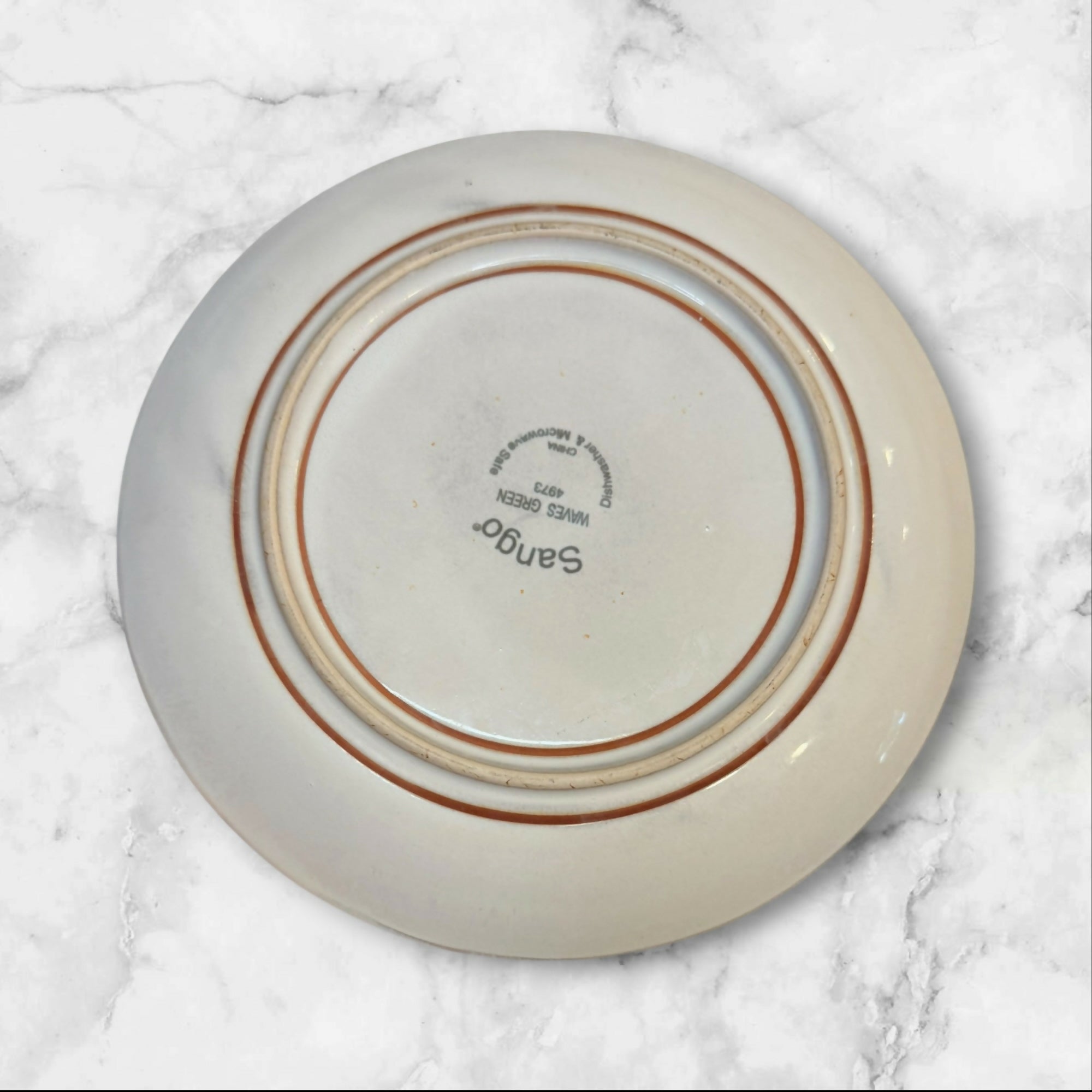 Sango Waves Green Salad Plates Set of 4 | Great Condition