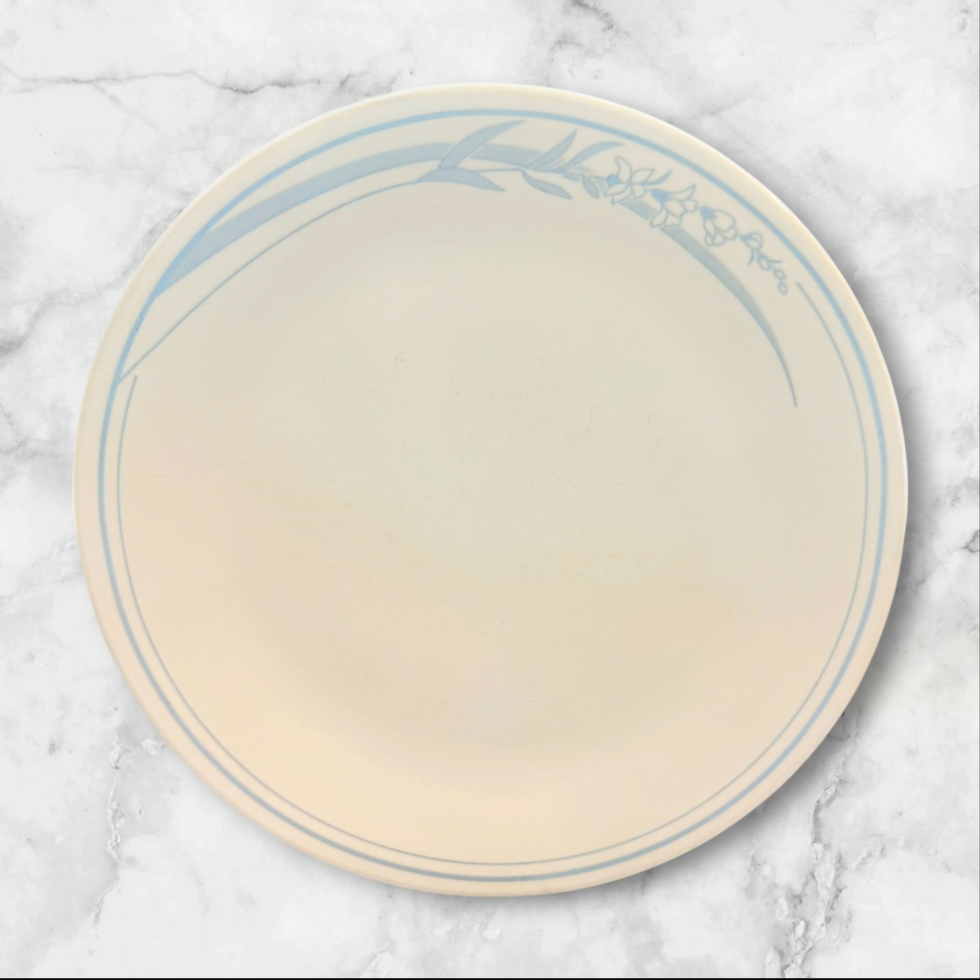 Corelle Blue Lily Dinner Plates | Set of 8 | Good Condition