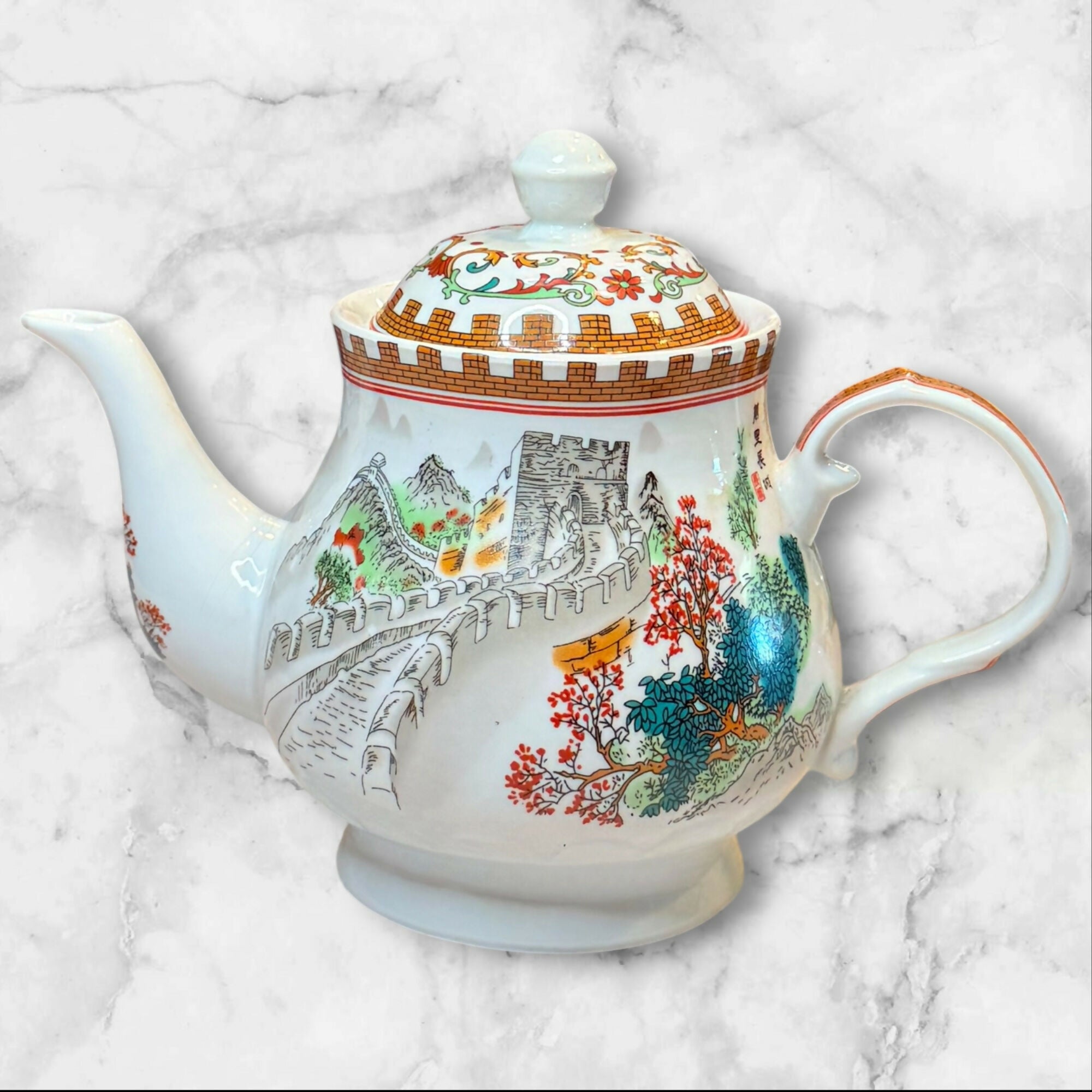 Yifaciyi Great Wall Porcelain Teapot | Lidded Tea Pot | Great Condition