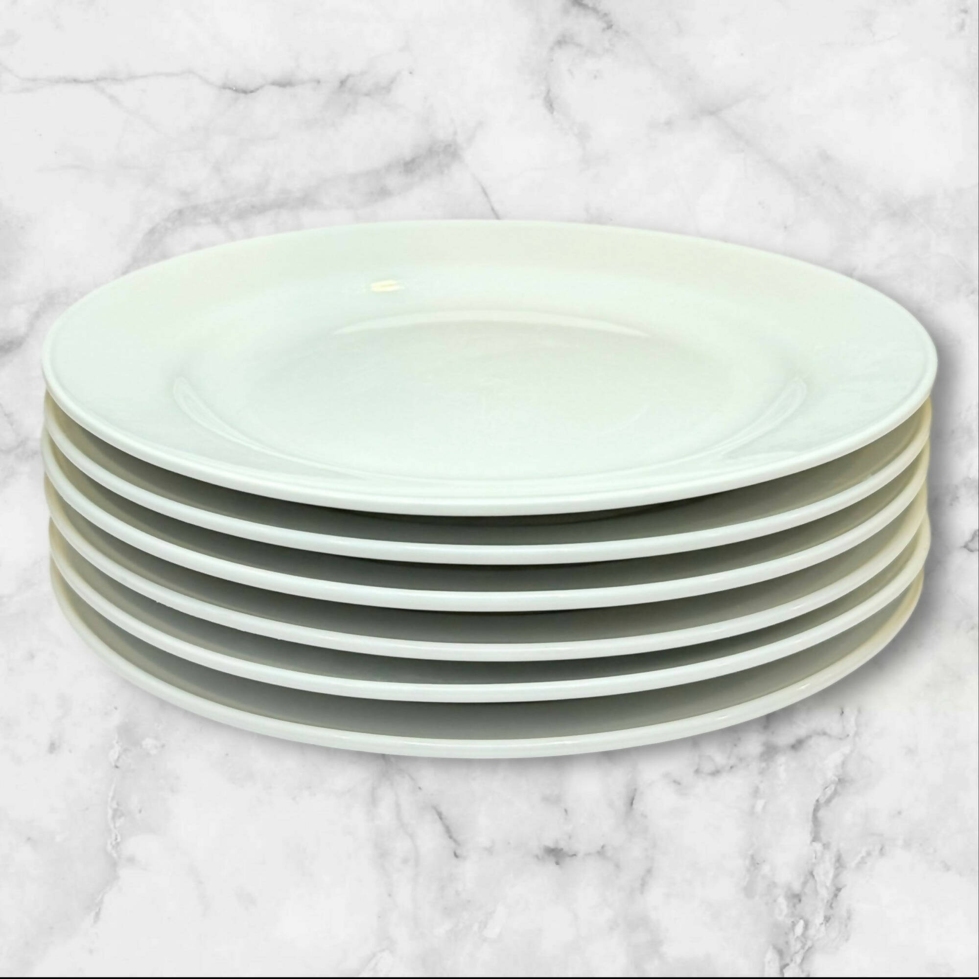Pottery Barn Great White Rim Salad Plates | Set of 6 | Great Condition