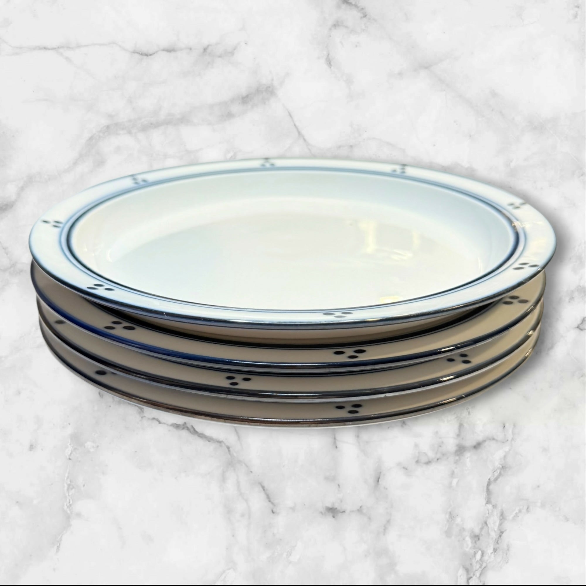 Dansk Fredriksborg Blue Salad Plates Set of 4 | Japan | Excellent Condition
