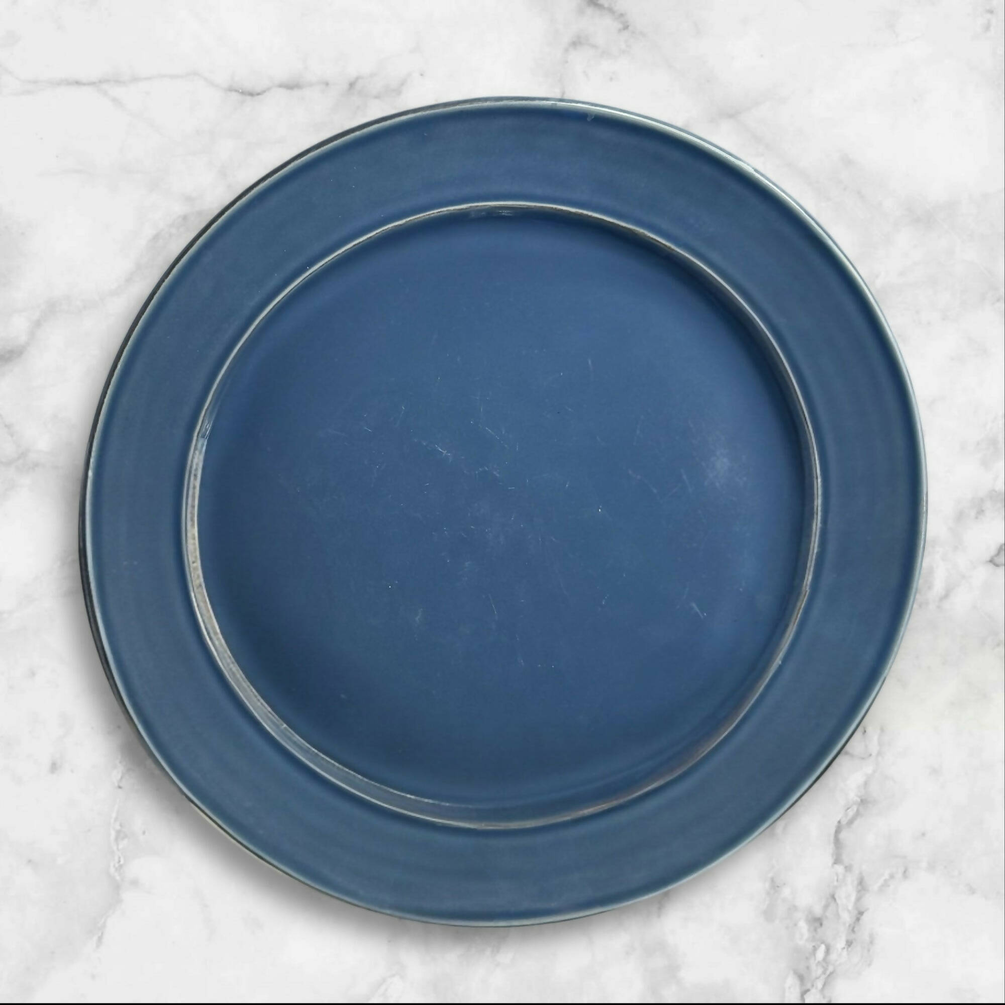 Pottery Barn Cambria Ocean Blue Dinner Plates | Set of 4 | Great Condition