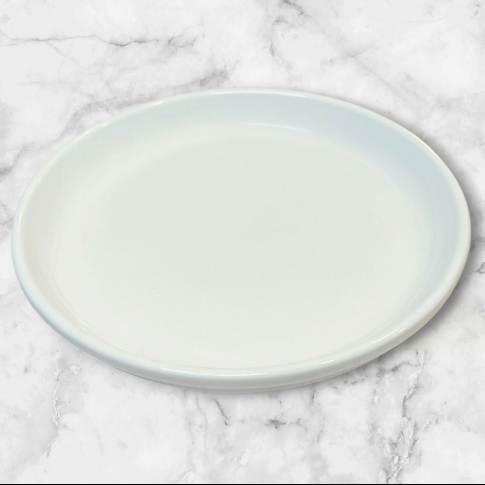 Crate & Barrel Porcelain Salad Plates White | Set of 3 | Excellent Condition