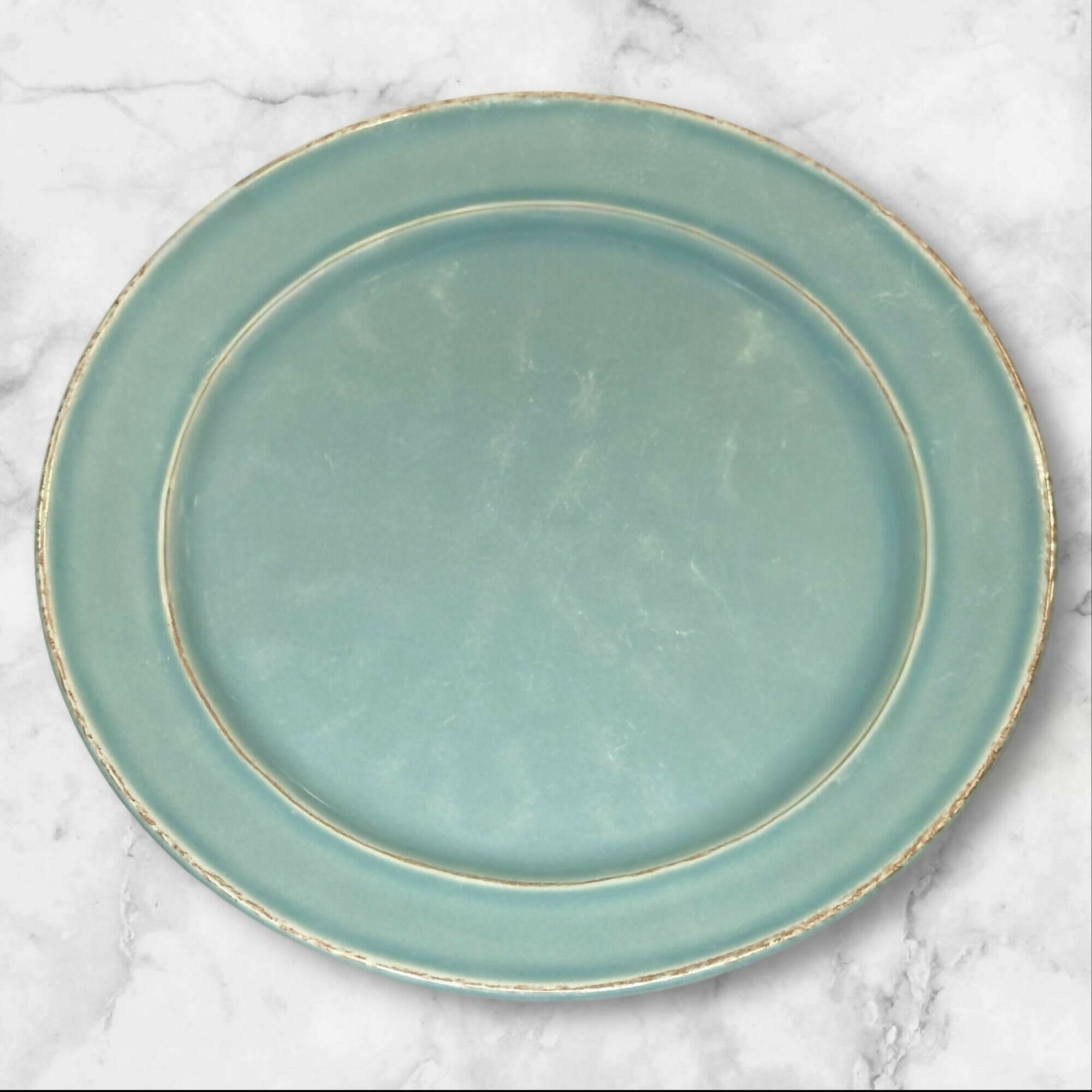 Pottery Barn Cambria Turquoise Salad Plates | Set of 5 | Very Good Condition