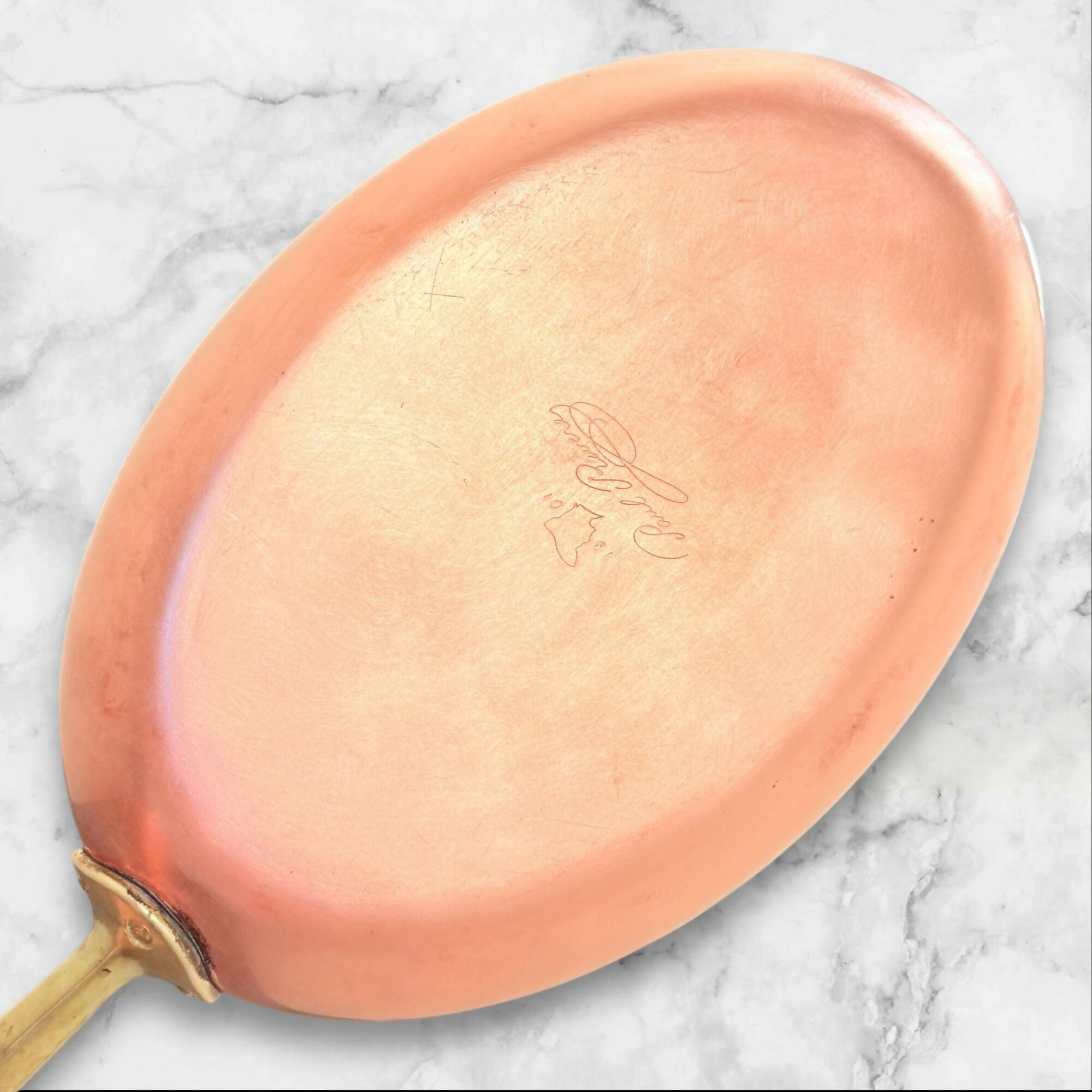 Paul Revere Copper Fish Fry Pan | Oval Skillet 12” | Great Condition | USA Made