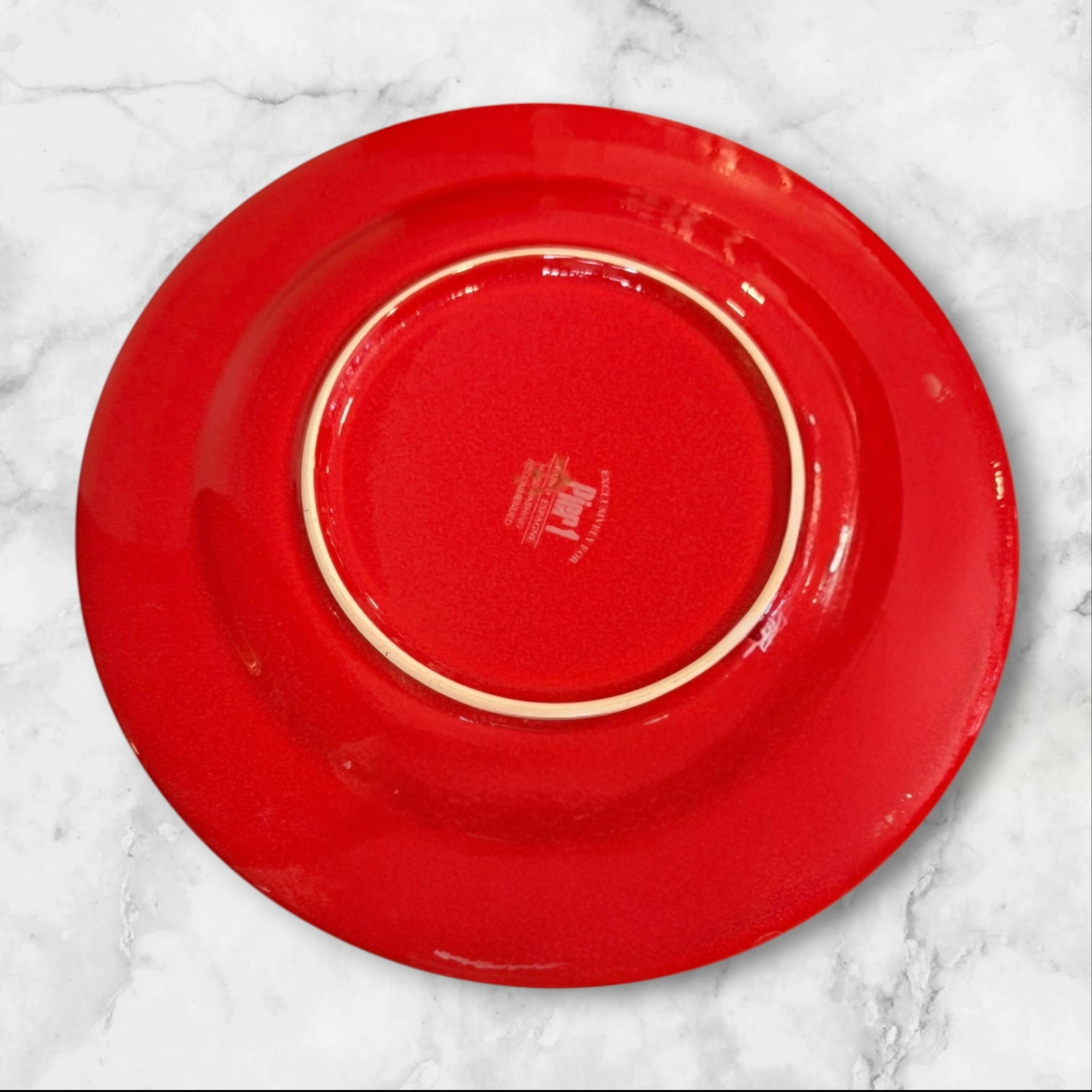 Pier 1 Red Dinner Plates | Set of 4 | Fair Condition
