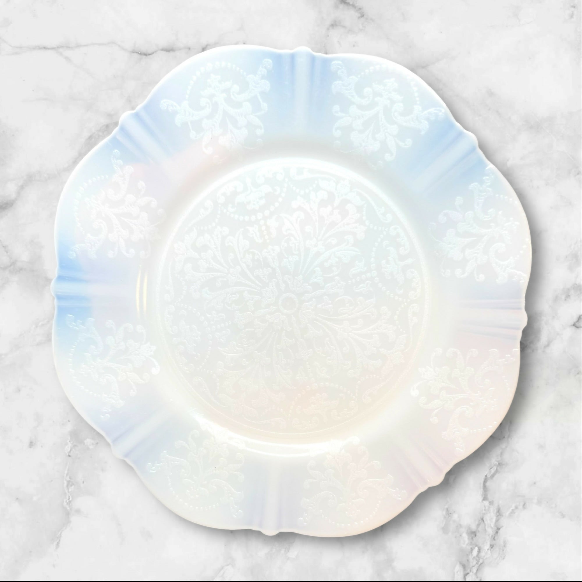 MacBeth-Evans American Sweetheart Monax Salad Plates | Set of 6 | Vintage Glass