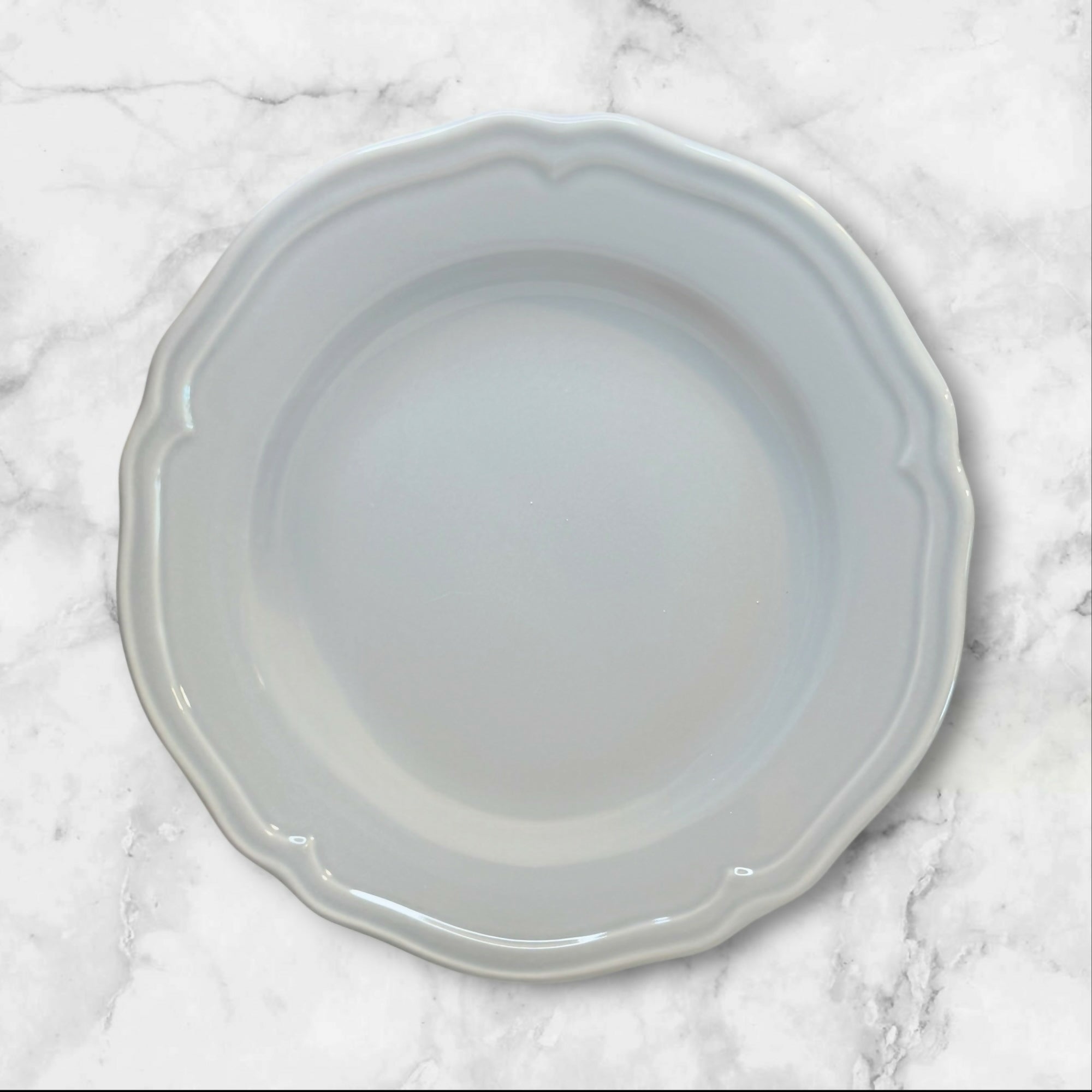 IKEA Arv Gray Scalloped Pasta Bowls Set of 3 Portugal Excellent Condition