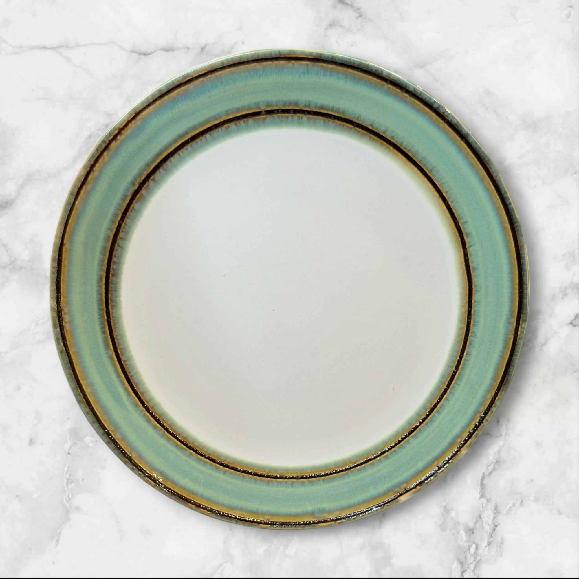 Sango Waves Green Dinner Plates Set of 3 | Excellent Condition