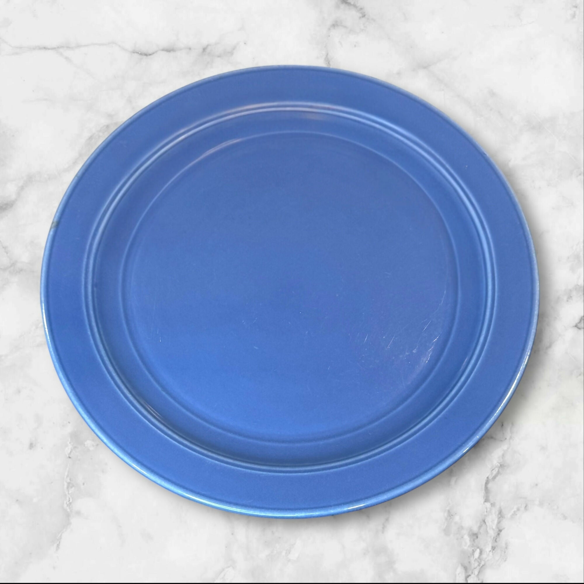 Metlox Poppytrail Vernon Early California Cobalt Blue Plates | Set of 4 | Great Condition