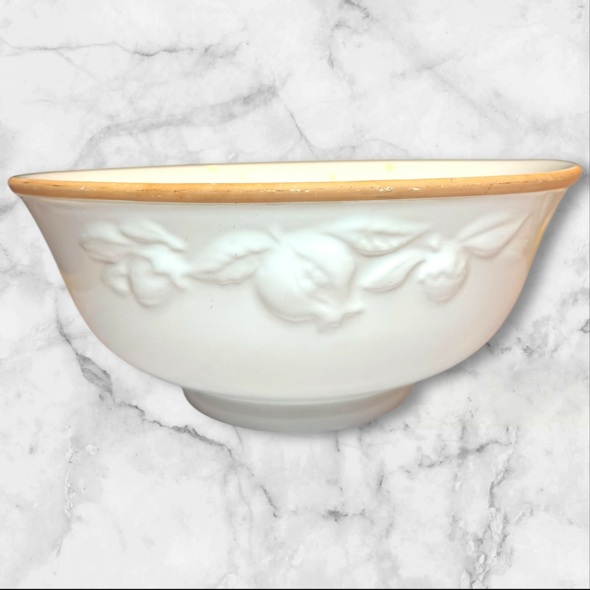 Cwc Flat Bowl Set CWC Italy Fruit Embossed Serving Bowl 13” | Kitchen Switchen Resale