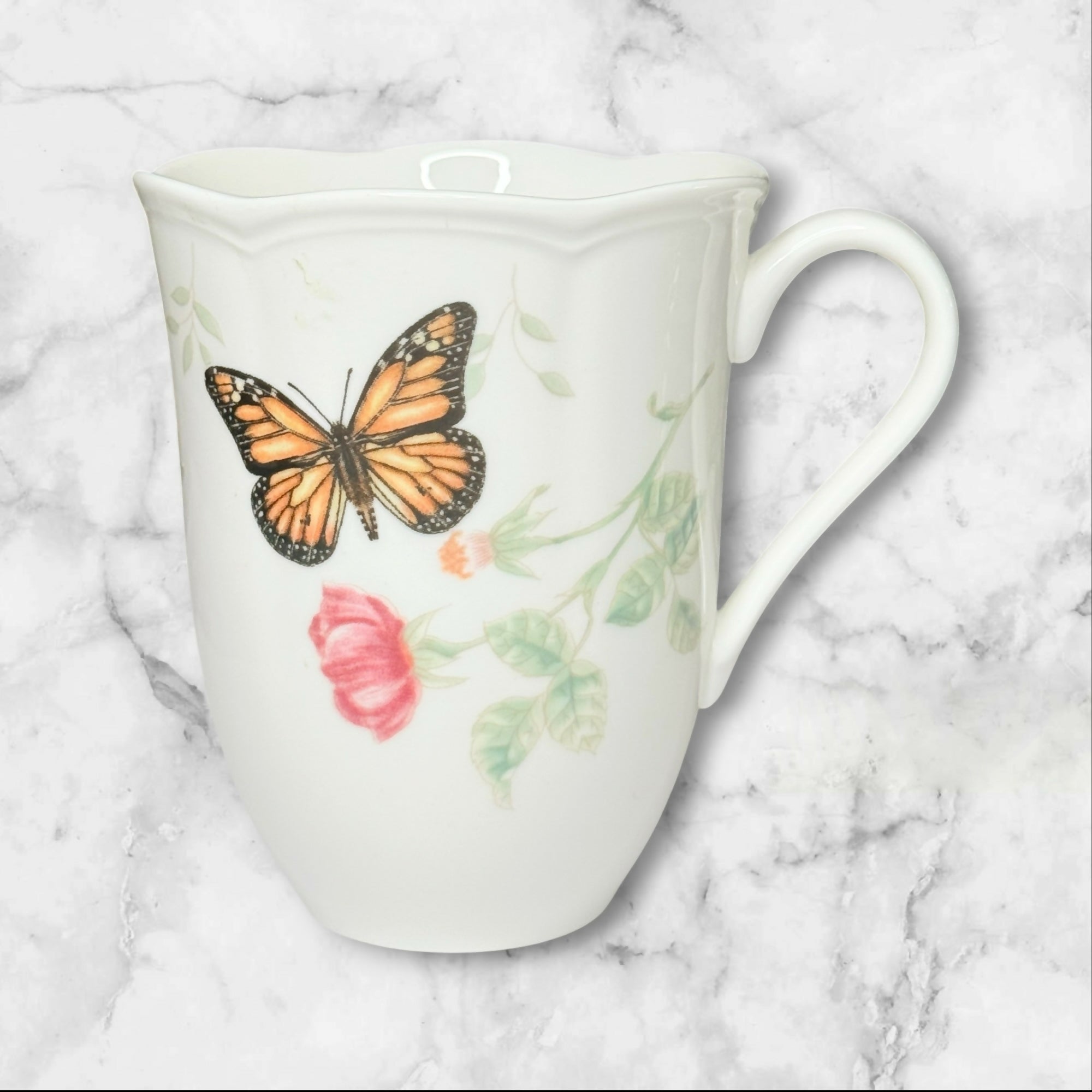 Lenox Butterfly Meadow Mugs Set of 6 Assorted Garden Collection | Excellent Condition