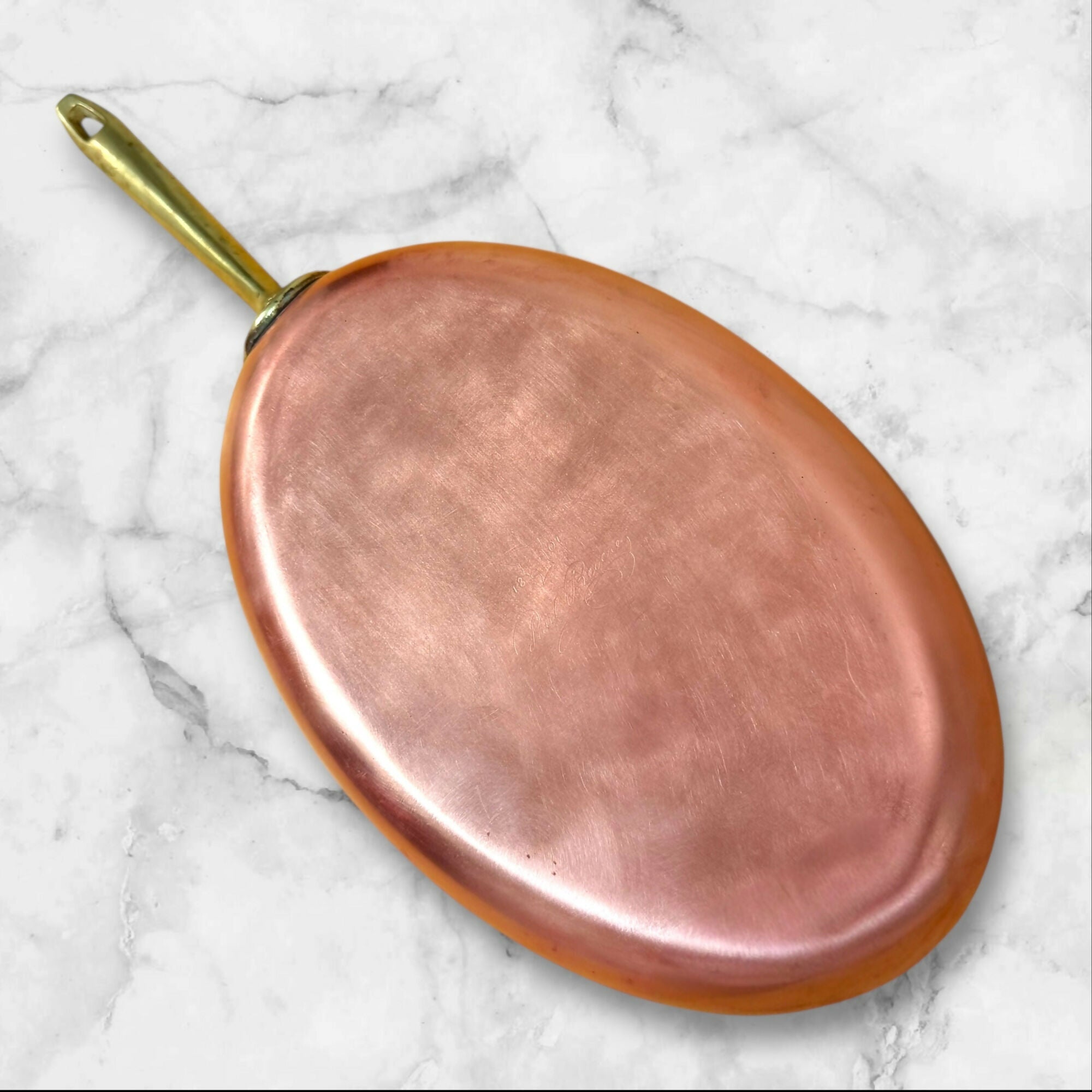 Paul Revere Copper Fish Fry Pan | Oval Skillet 12” | Great Condition | USA Made