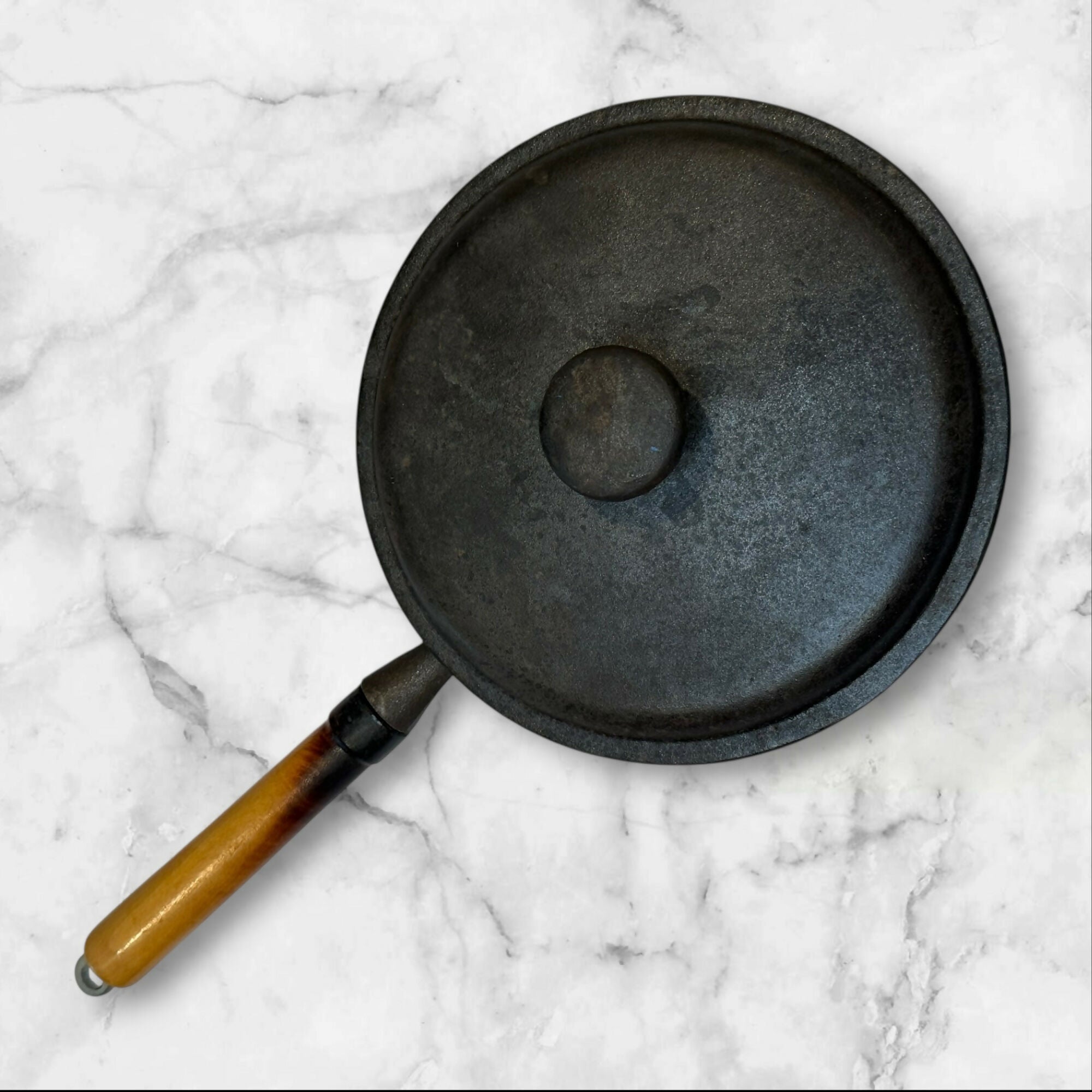 WKM Cast Iron Grill Pan with Lid | 7.75 Inch | Good Condition