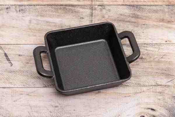 TableCraft 12oz Cast Iron Mini Square Server - Kitchen Switchen