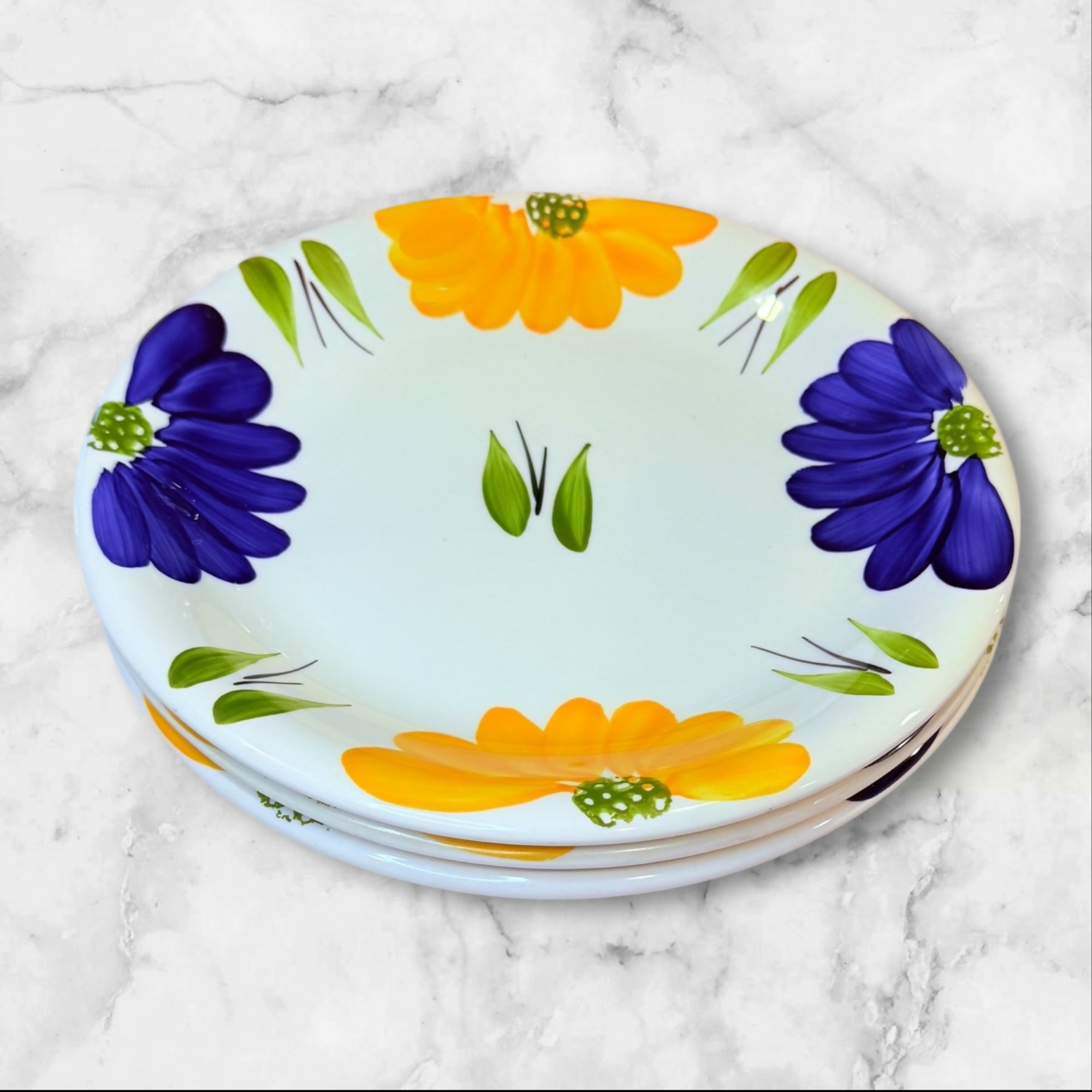 Maxam Italian Daisy Coupe Soup Bowls | Set of 2 | Excellent Condition
