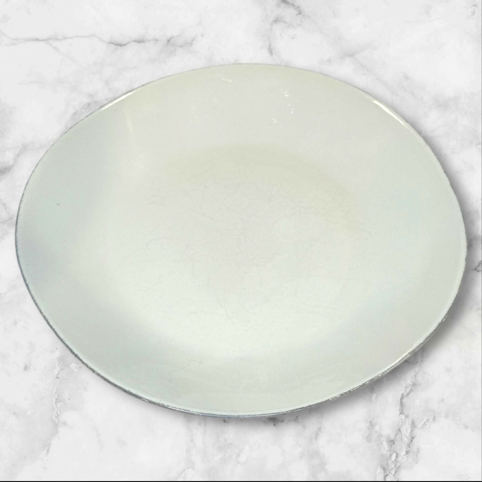 Crate & Barrel Marin White Dinnerware Set | 8pc | Portugal | Great Condition