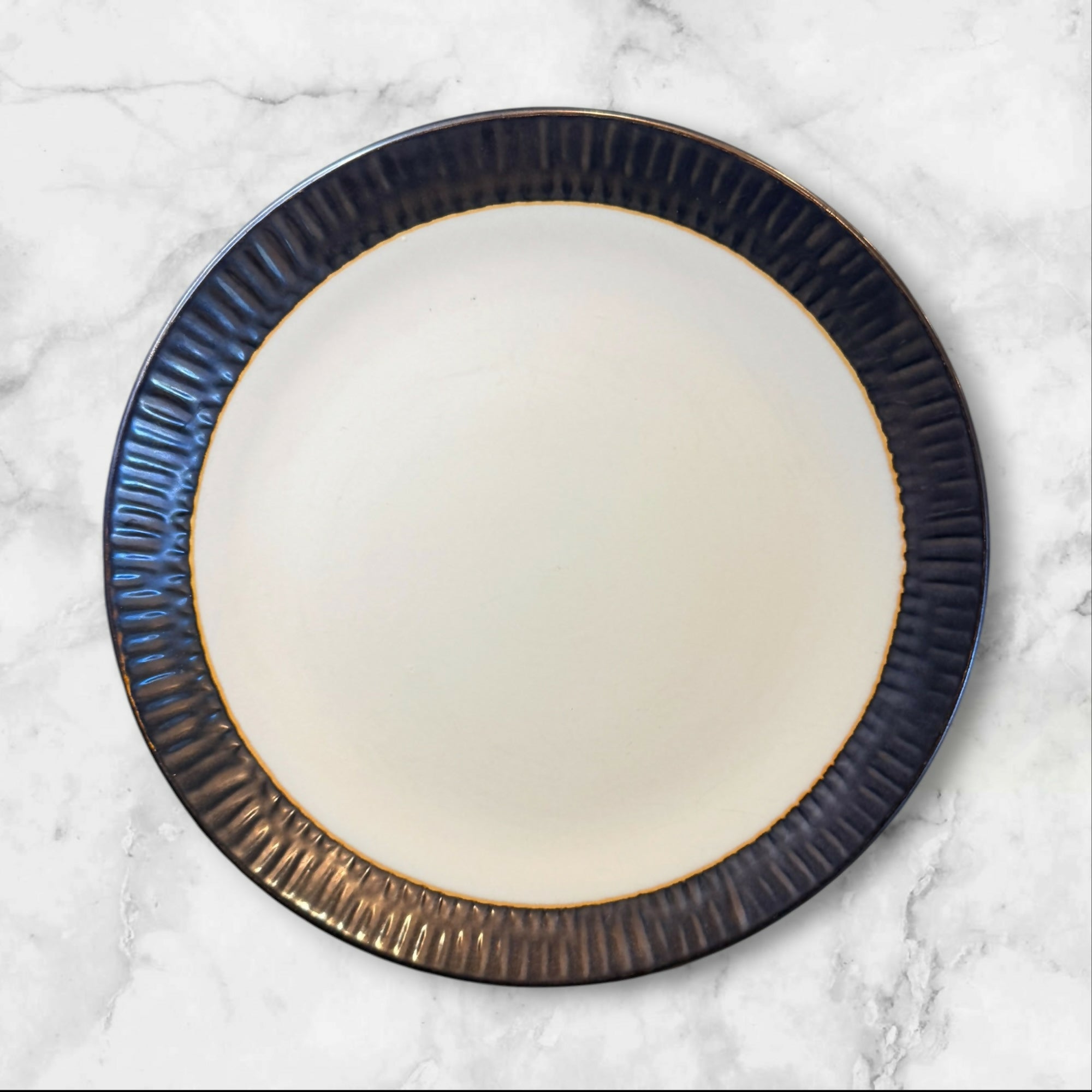 Crate & Barrel Scavo Dinner Plates | Set of 4 | Great Condition