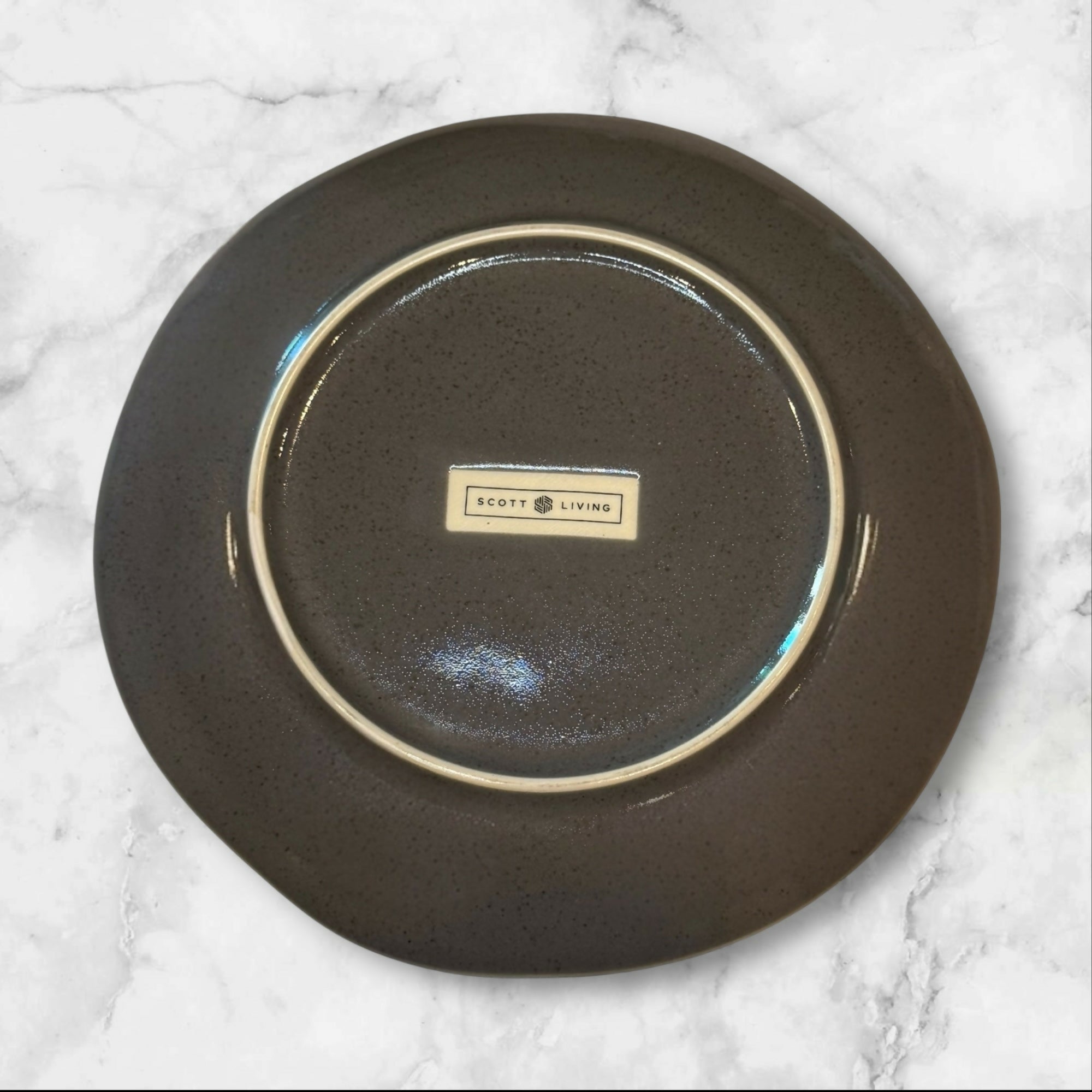 Scott Living Speckled Gray Salad Plates Set of 4 | Good Condition