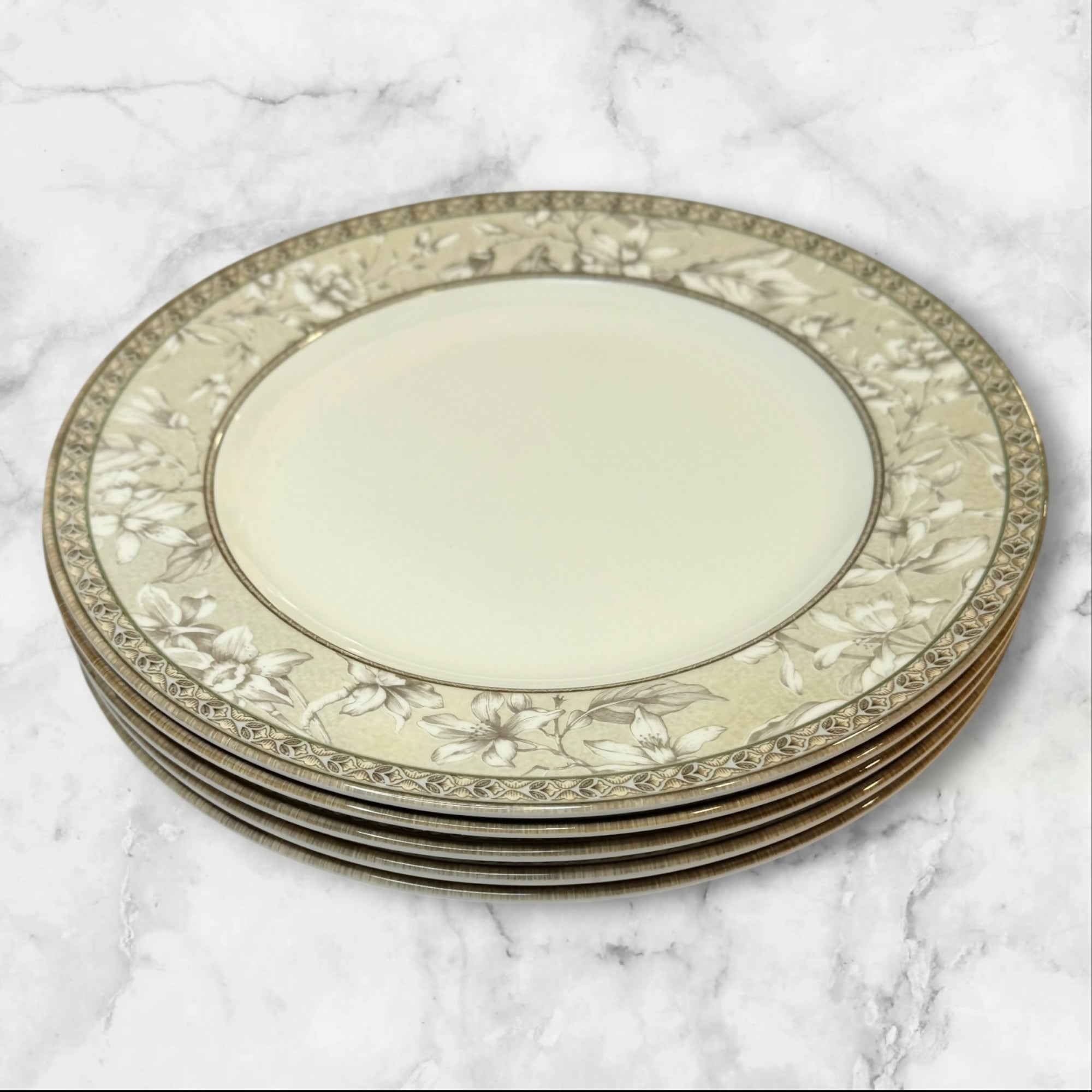 Johnson Bros Enchanted Garden Dinner Plates Set of 6 | Excellent Condition