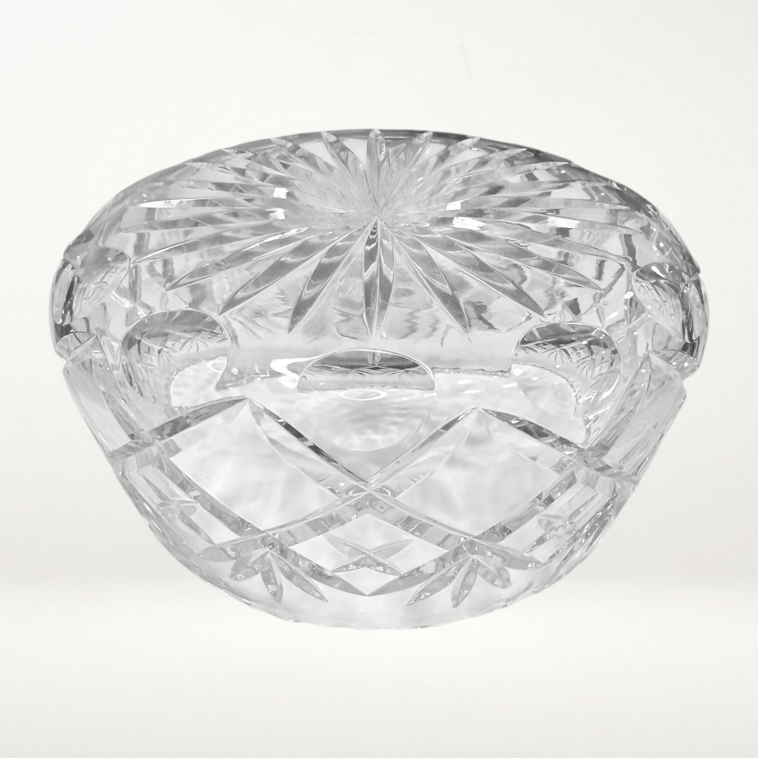 Ceska Tradition Crystal Serving Bowl | Large 7” | Excellent Condition