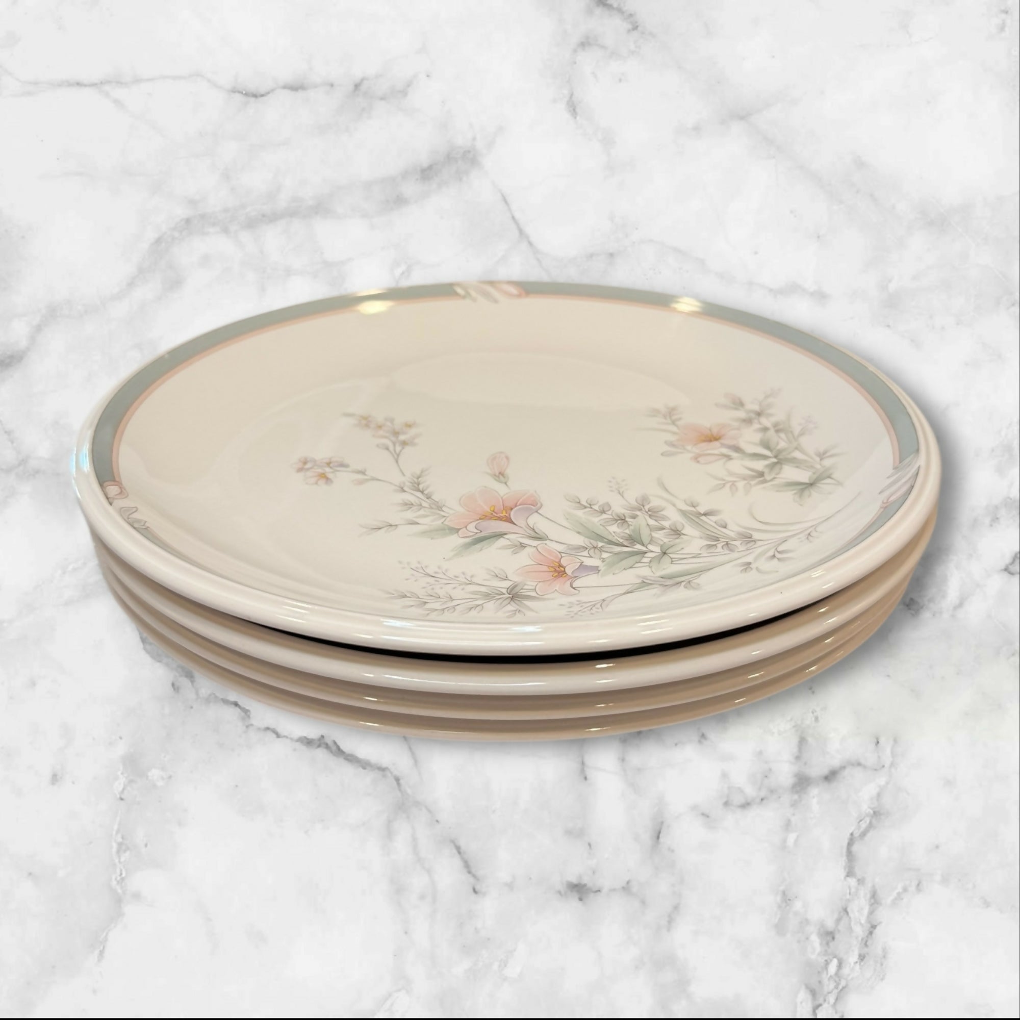 Noritake Deerfield Floral Dinner Plates | Set of 4 | Great Condition