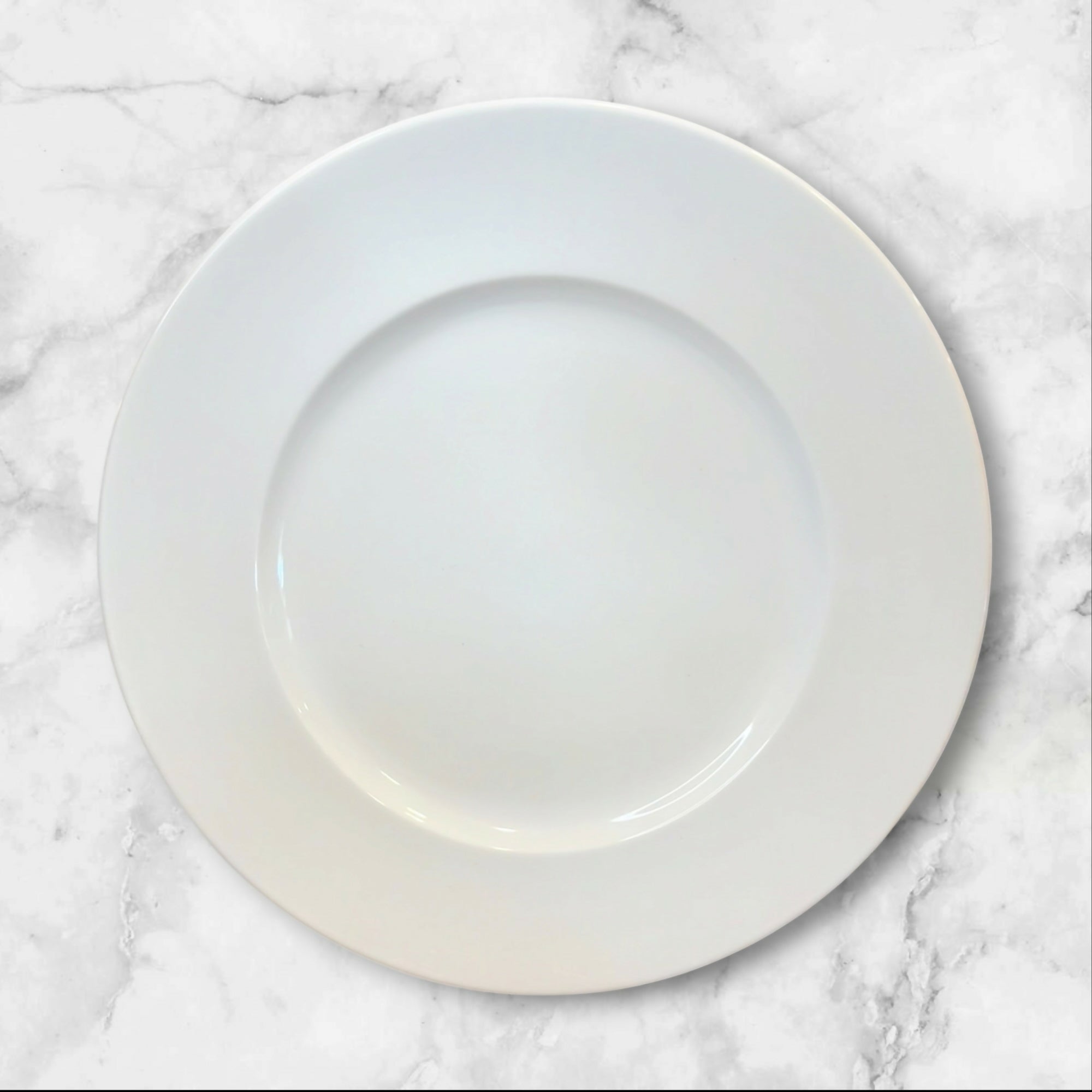 Williams Sonoma Brasserie White Chop Plates | Set of 4 | Excellent Condition