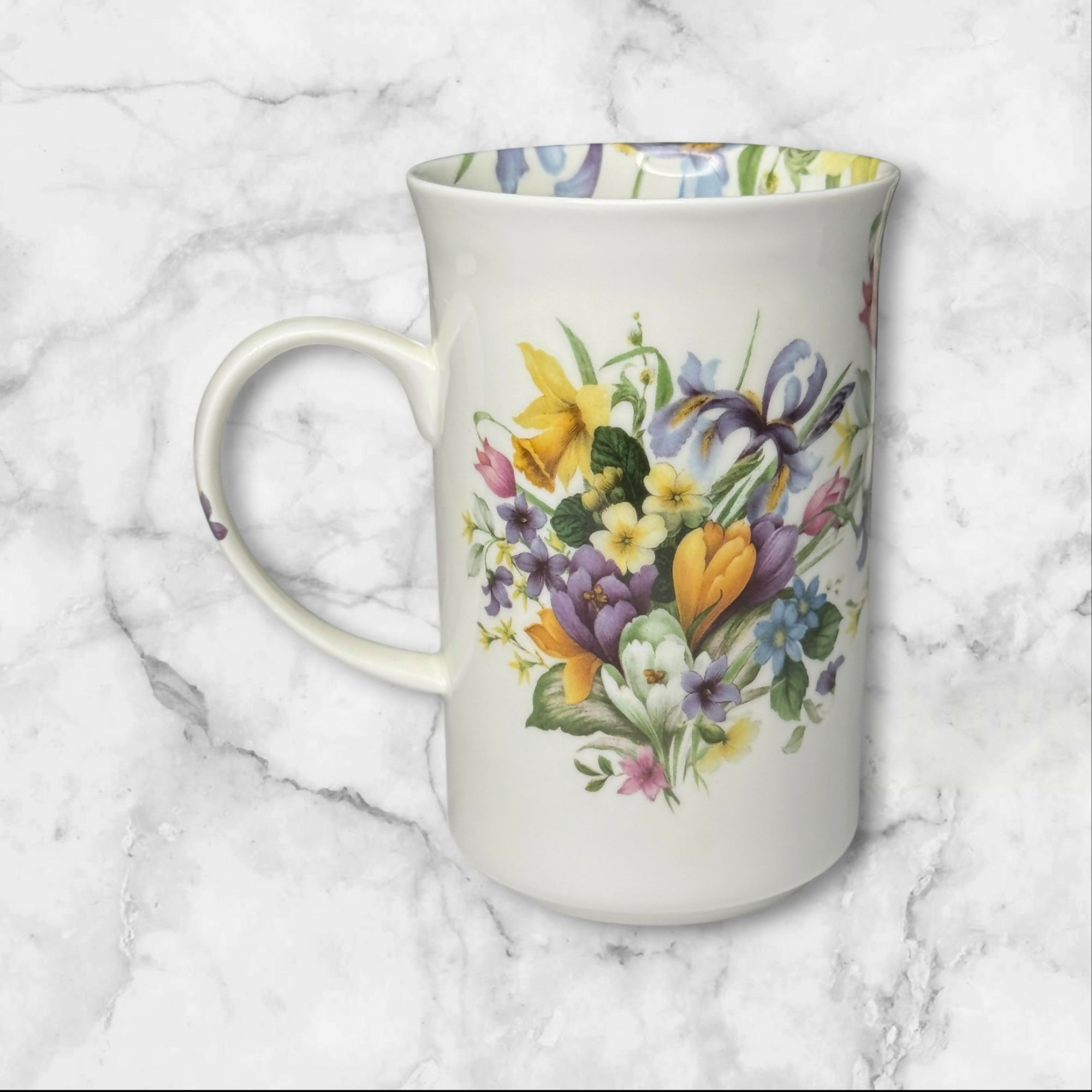 St. George Floral Fine Bone China Mugs Set of 3 | Made in England | Excellent