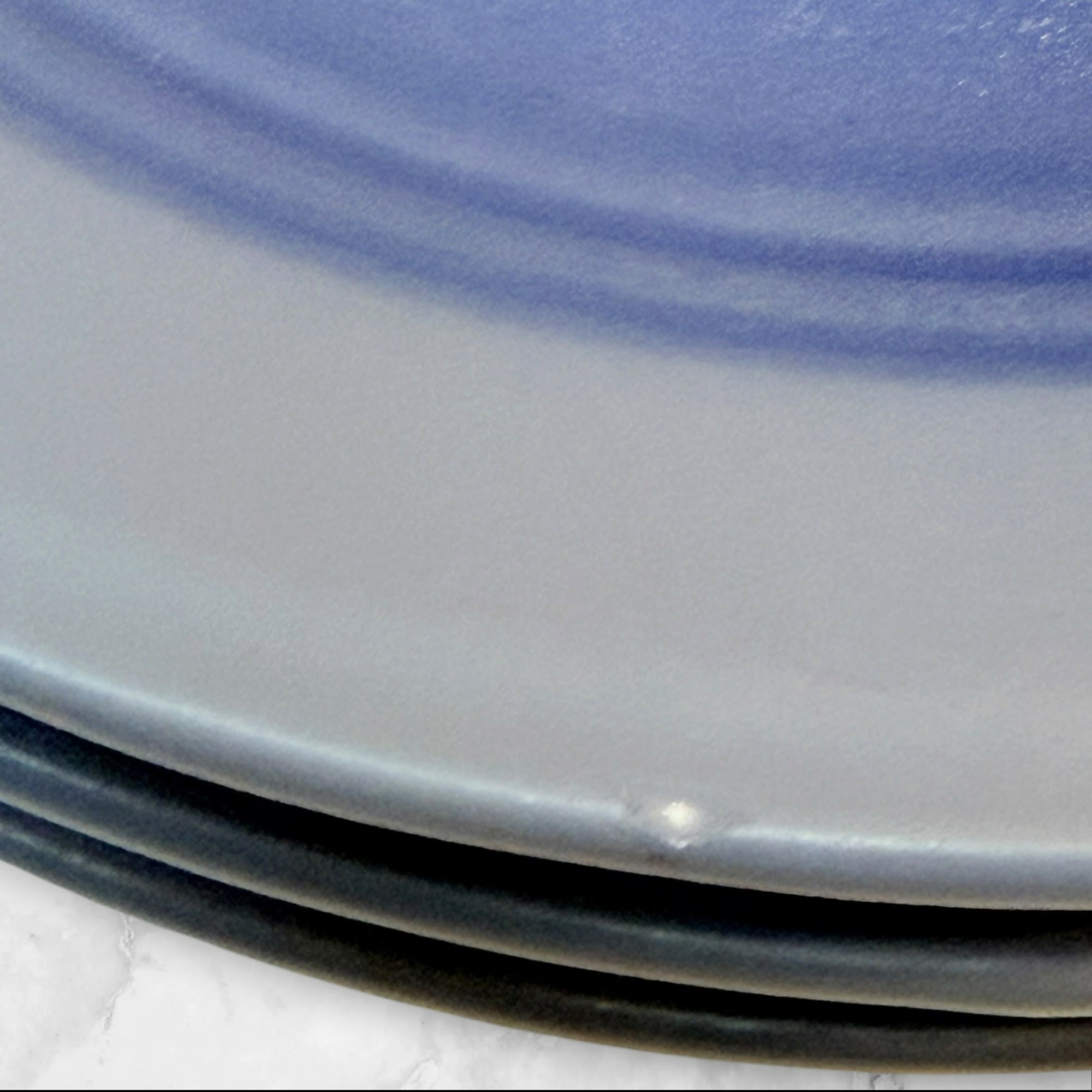 Dansk Centry Portugal Blue Dinner Plates | Set of 3 | Vintage Stoneware