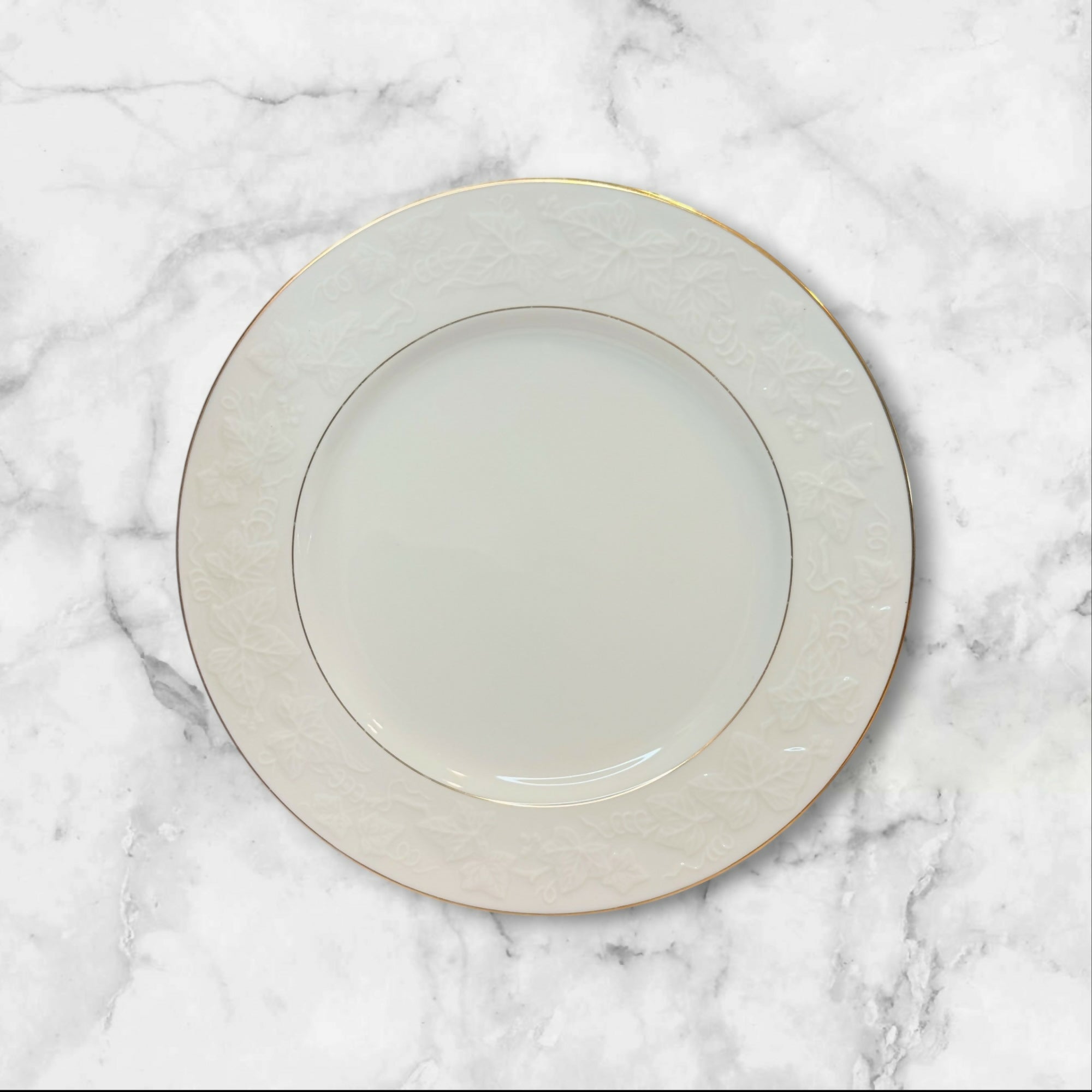 Noritake Halls of Ivy Gold Trim Salad Plates | Set of 4 | Good Condition