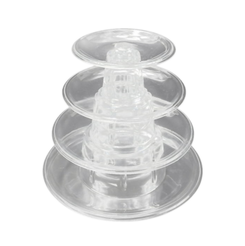 Anygleam Macarons Tower Stand Clear 4 Layer Display Cake Decorating Pastry Tools