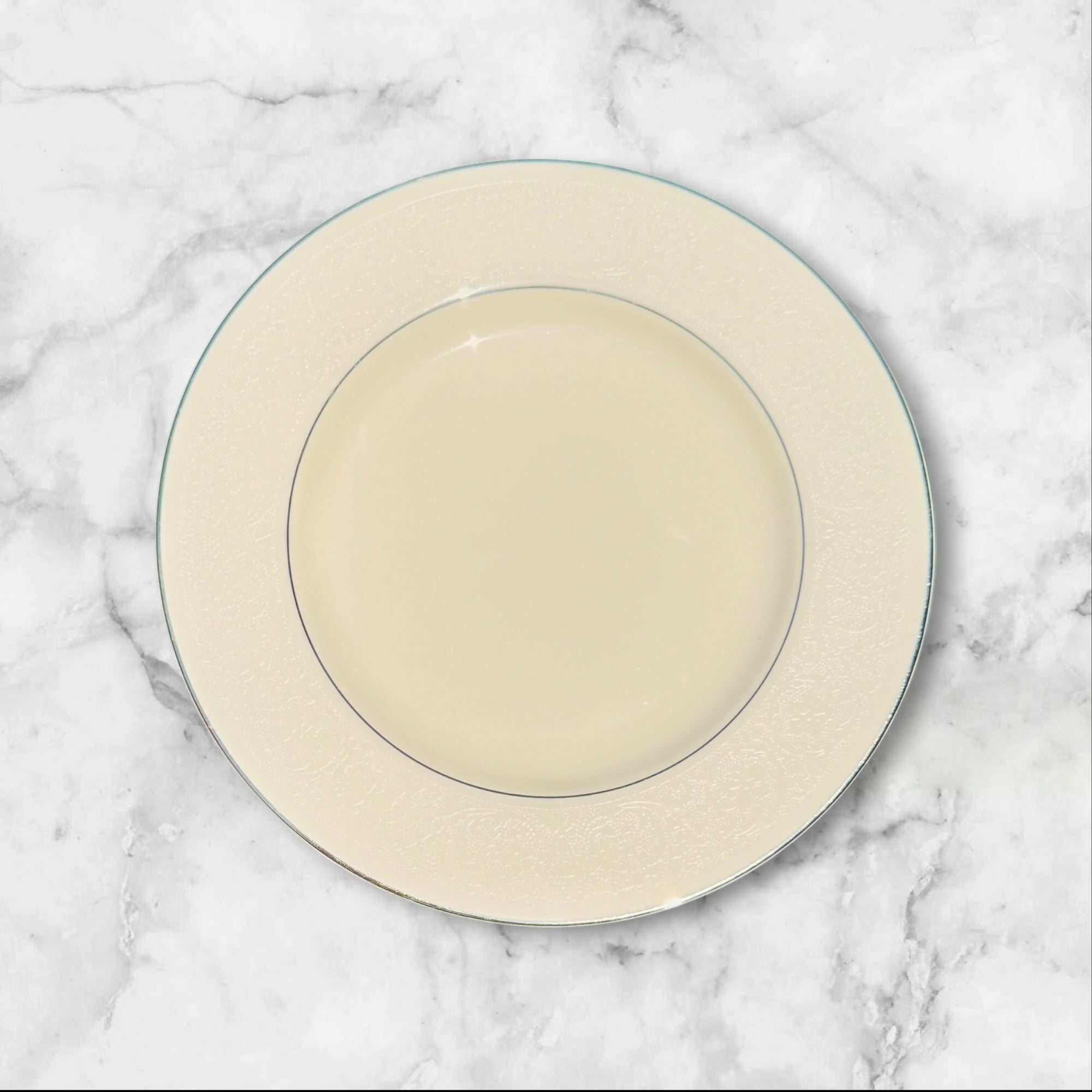 Pickard Venetia Cream Platinum Trim Salad Plates Set of 5 | Excellent