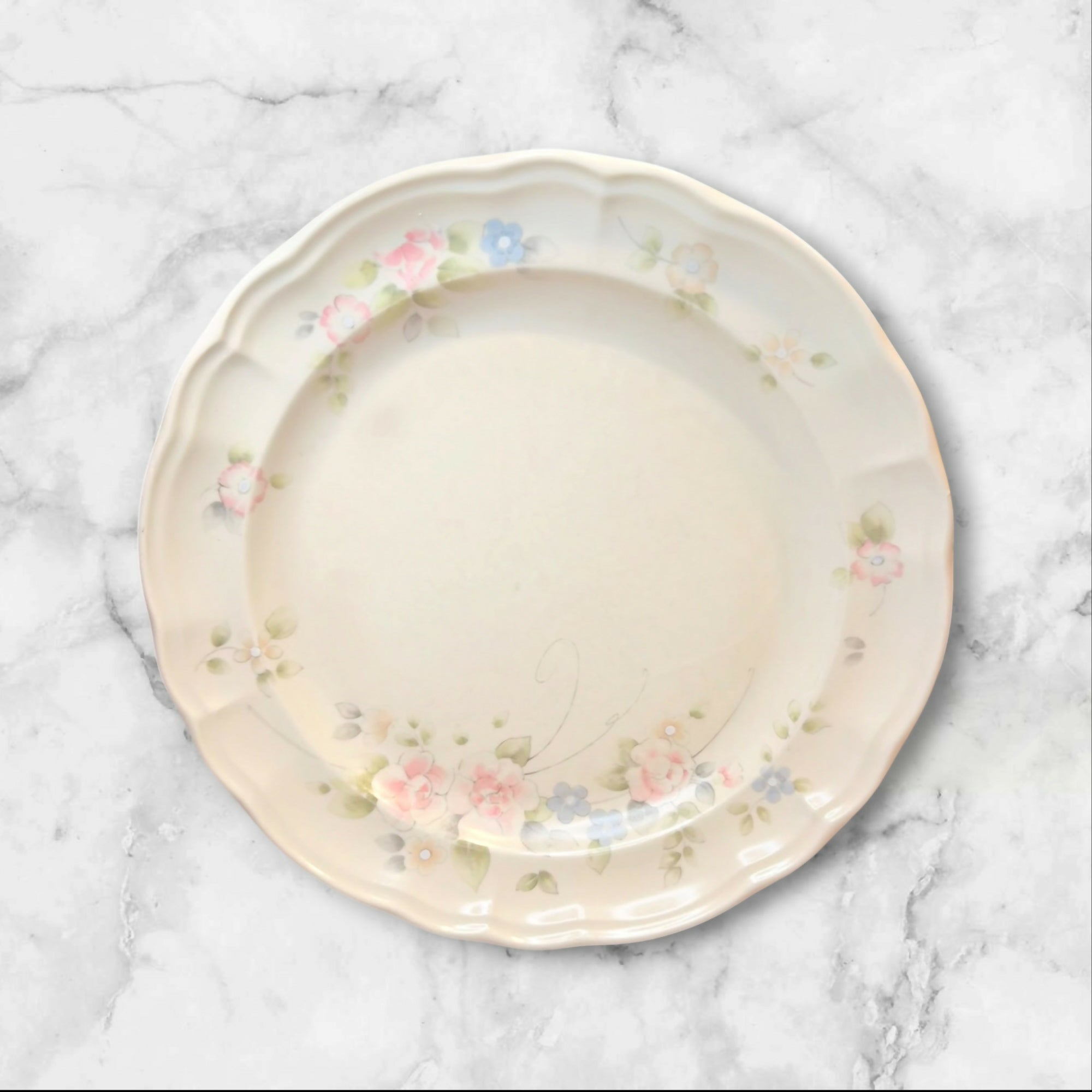 Pfaltzgraff Tea Rose Dinner Plates Set of 5 Vintage Great Condition
