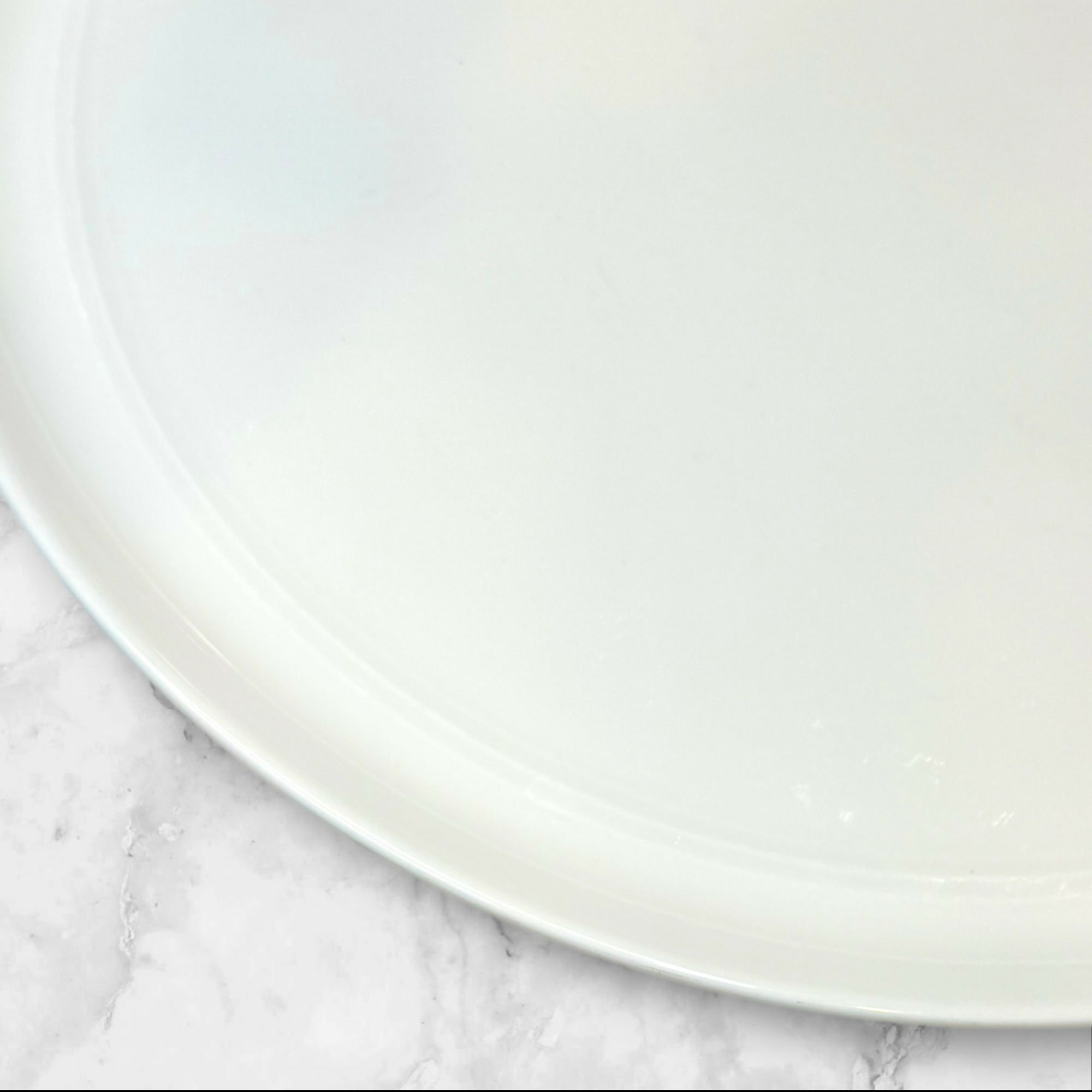 Crate & Barrel Hue Dinner Plates Grey & White | Set of 7 | Great Condition X