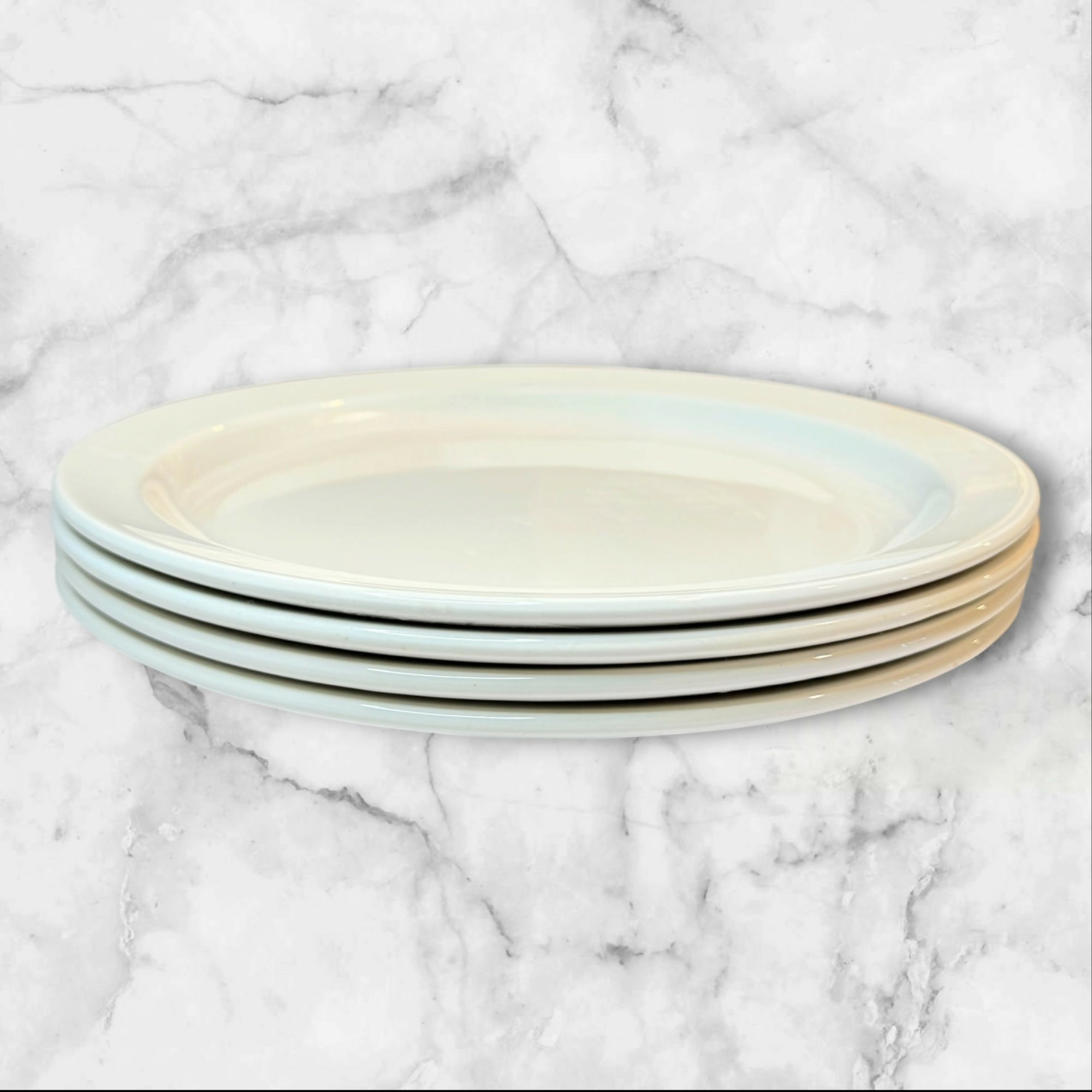 W.R. Midwinter Stonehenge White Dinner Plate Set of 4 | White | Excellent Condition