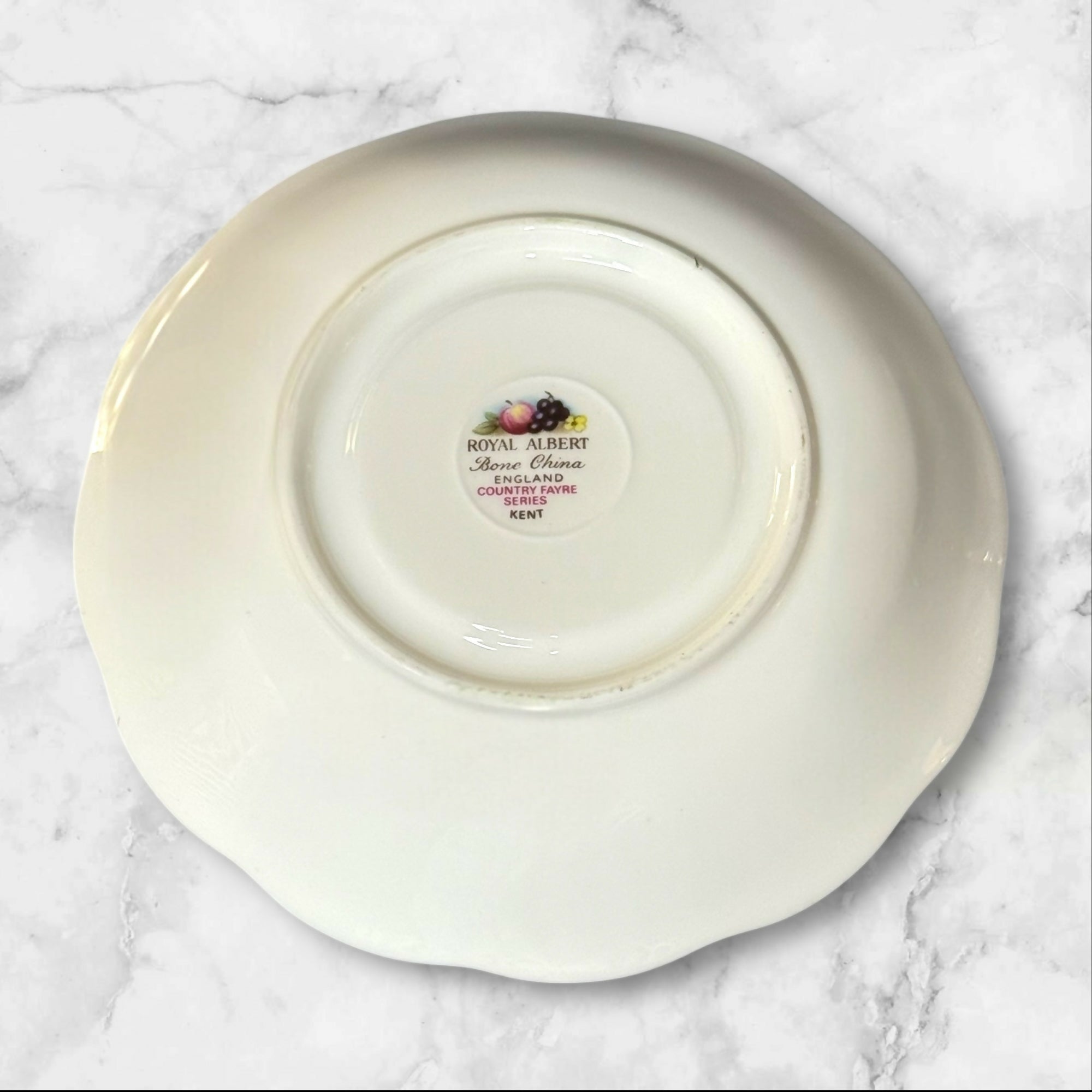 Clarence & Royal Albert Bone China Teacup & Saucer | Black Floral Mix | England