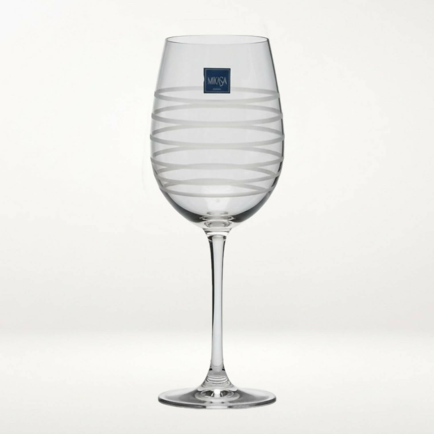 Mikasa Spiral Swirl Clear Wine Glasses | Set of 2 | Excellent Condition