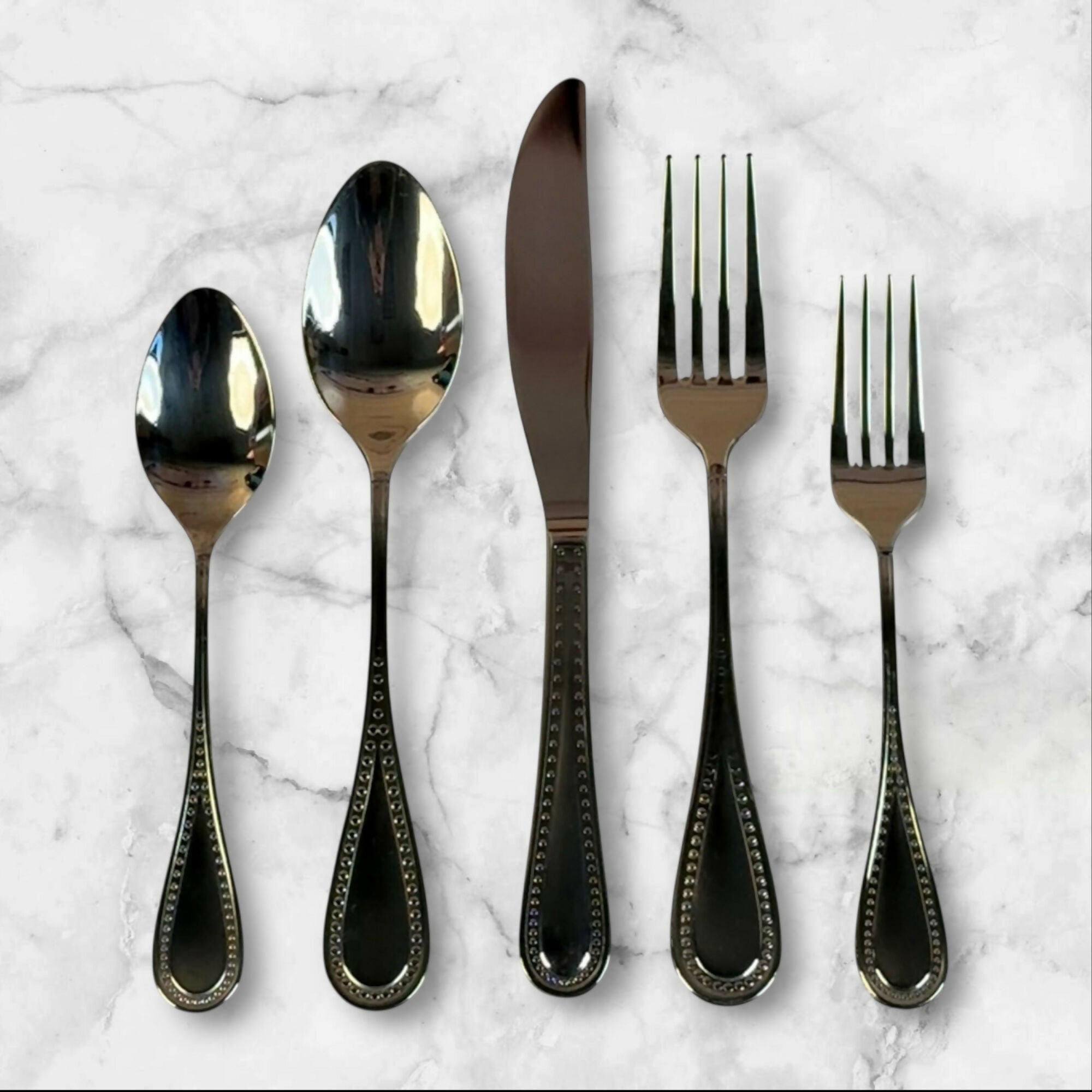 Gourmet Settings 35-Piece Flatware Set