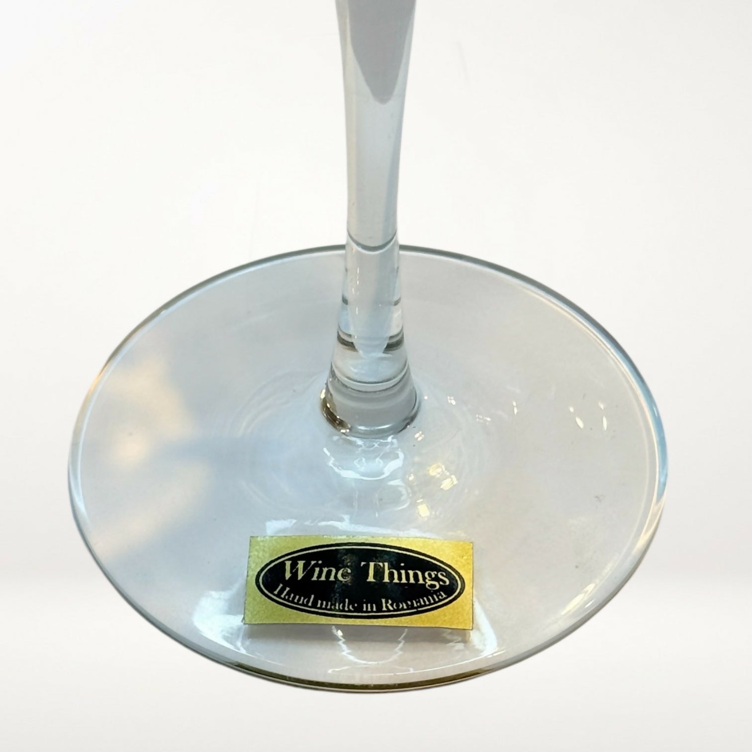 Wine Things Milano Style Stained Crystal Wine Glasses | Set of 4 | Excellent Condition