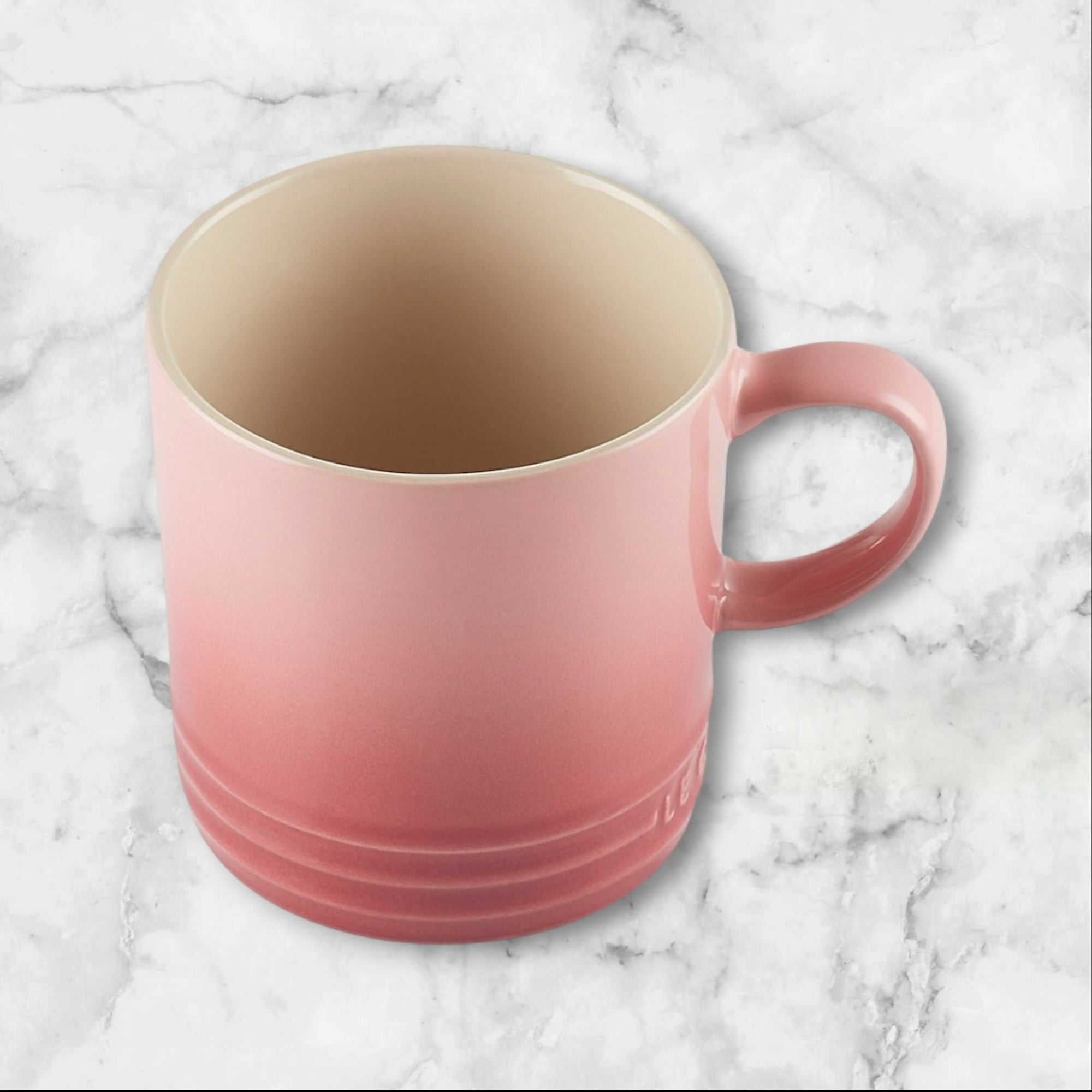 Le Creuset Stoneware Coffee Mug 12 oz Ombre Pink | Single | Excellent Condition